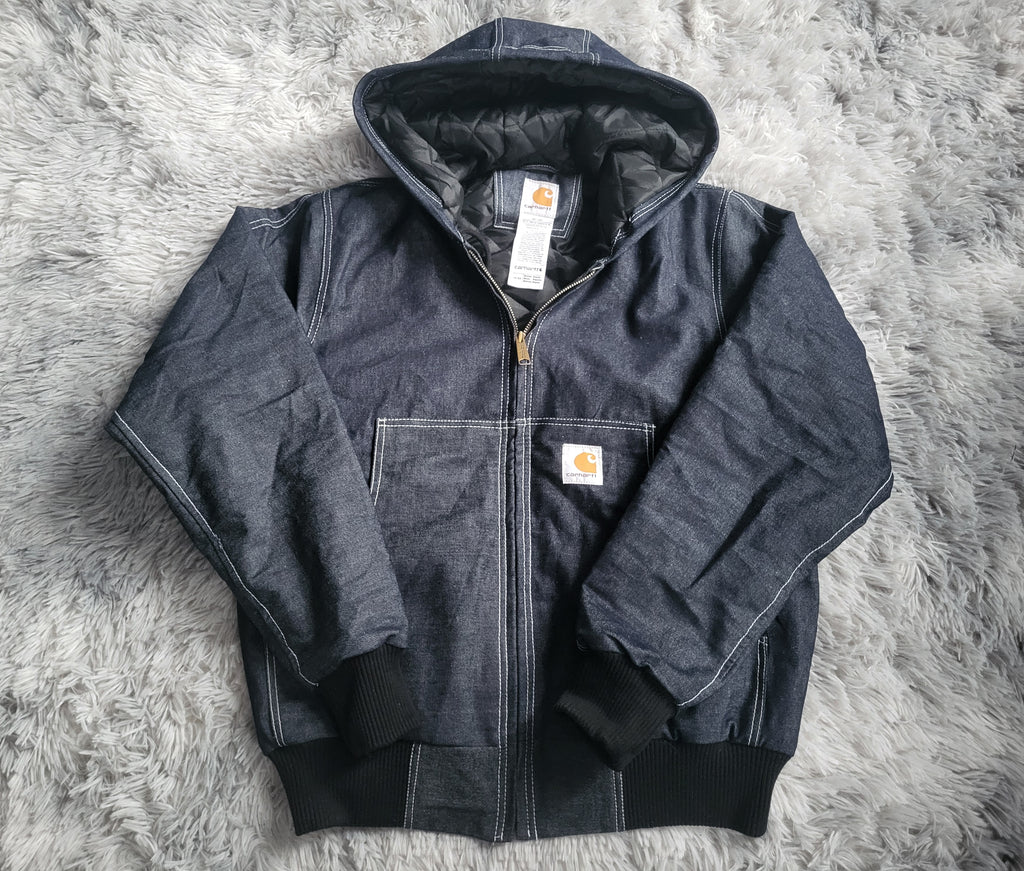 Veste Carhartt Active Denim Bleu Foncé - Made in USA - Vintage - Taille M