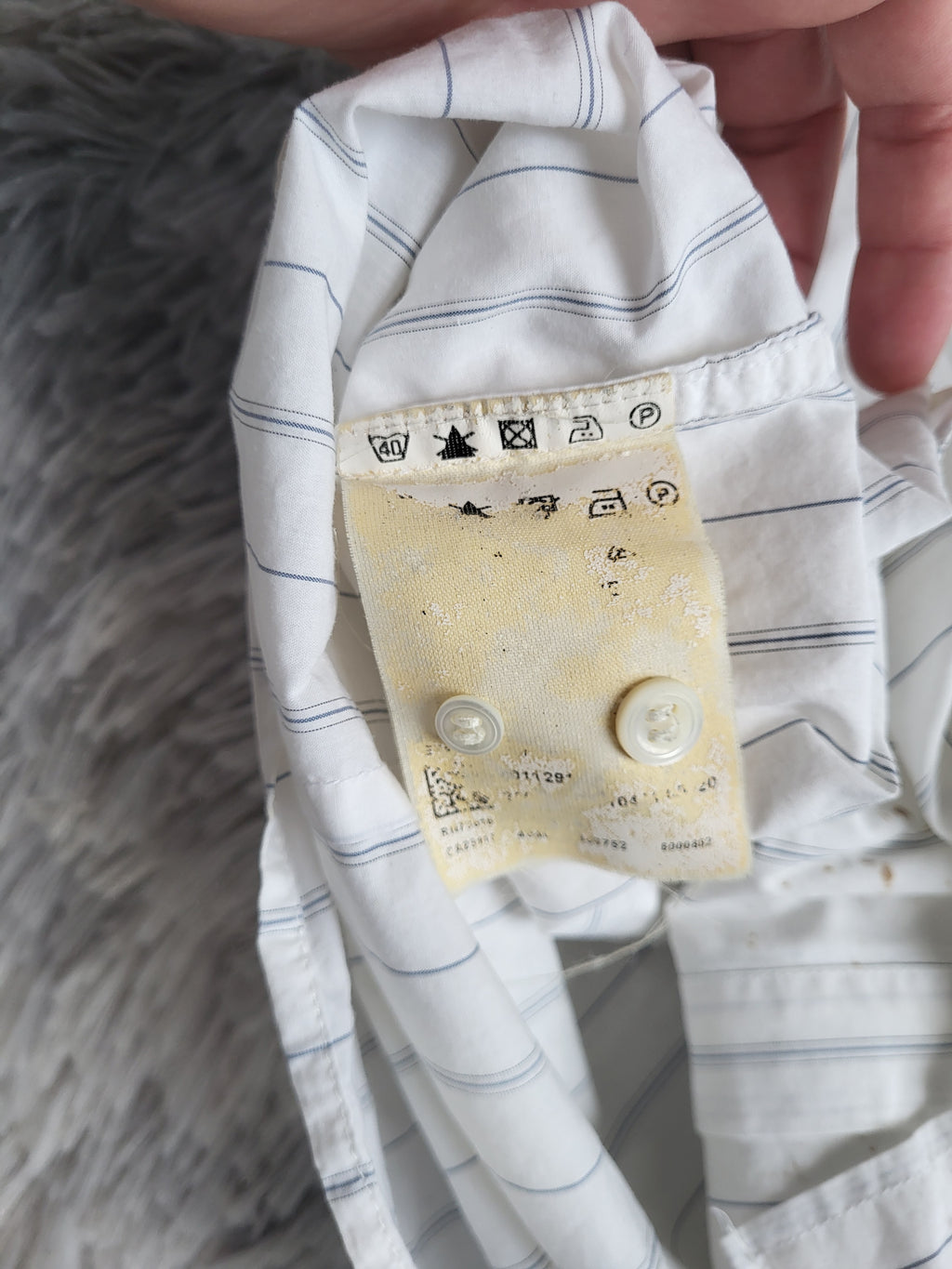 Chemise HUGO Hugo Boss Slim Fit - Rayures Bâtons Bleu/Gris - Taille XL