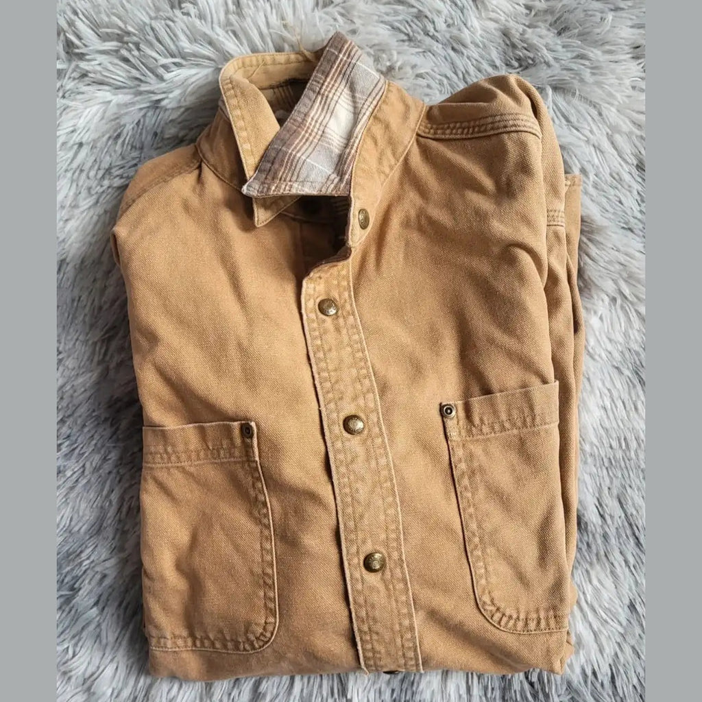 SURCHEMISE VINTAGE L.L. BEAN 90s - Made in Canada - Style Workwear "Used"