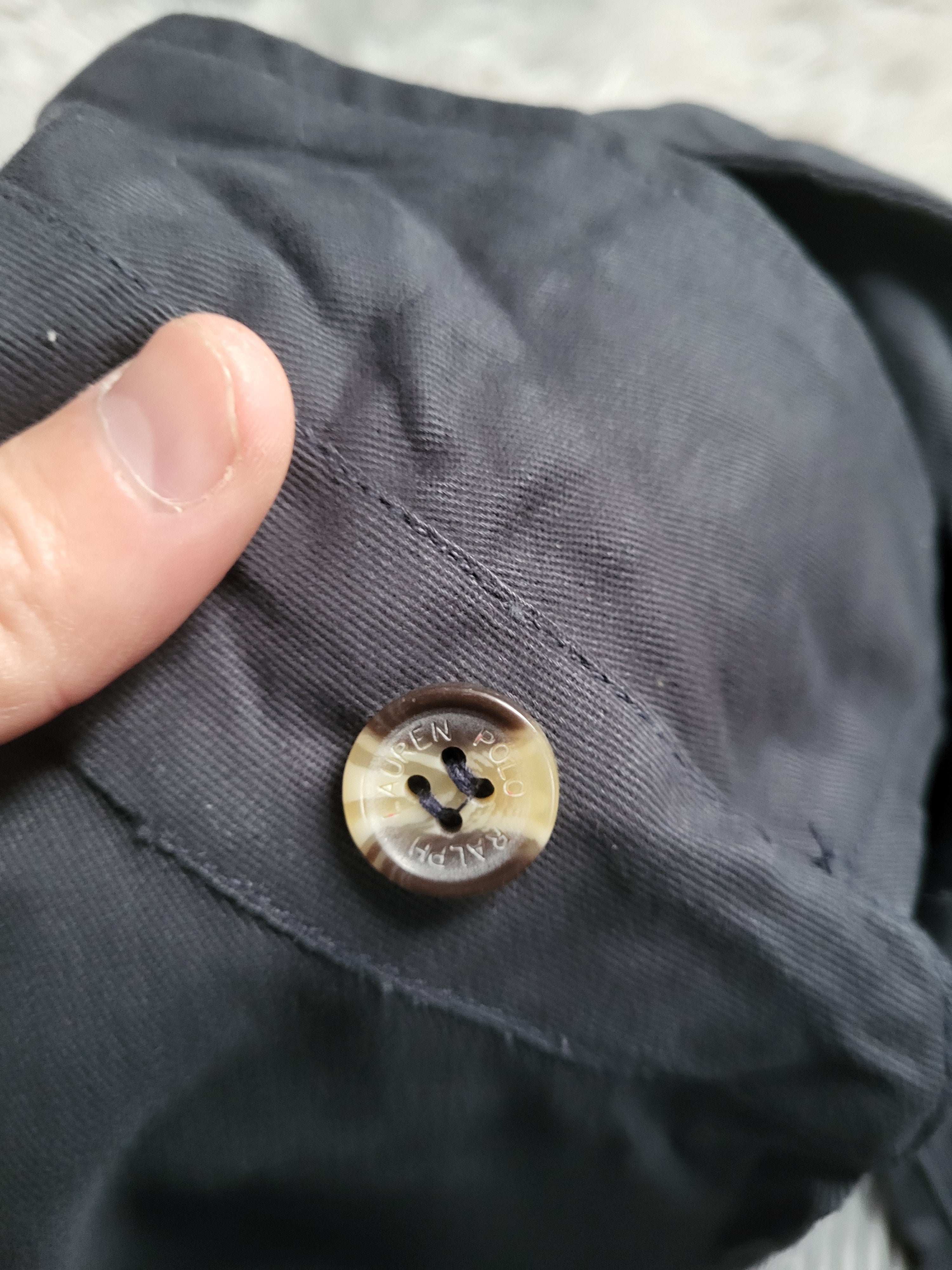 Veste Harrington Polo Ralph Lauren Homme - Bleu - Coton Premium - Taille L - Neuf