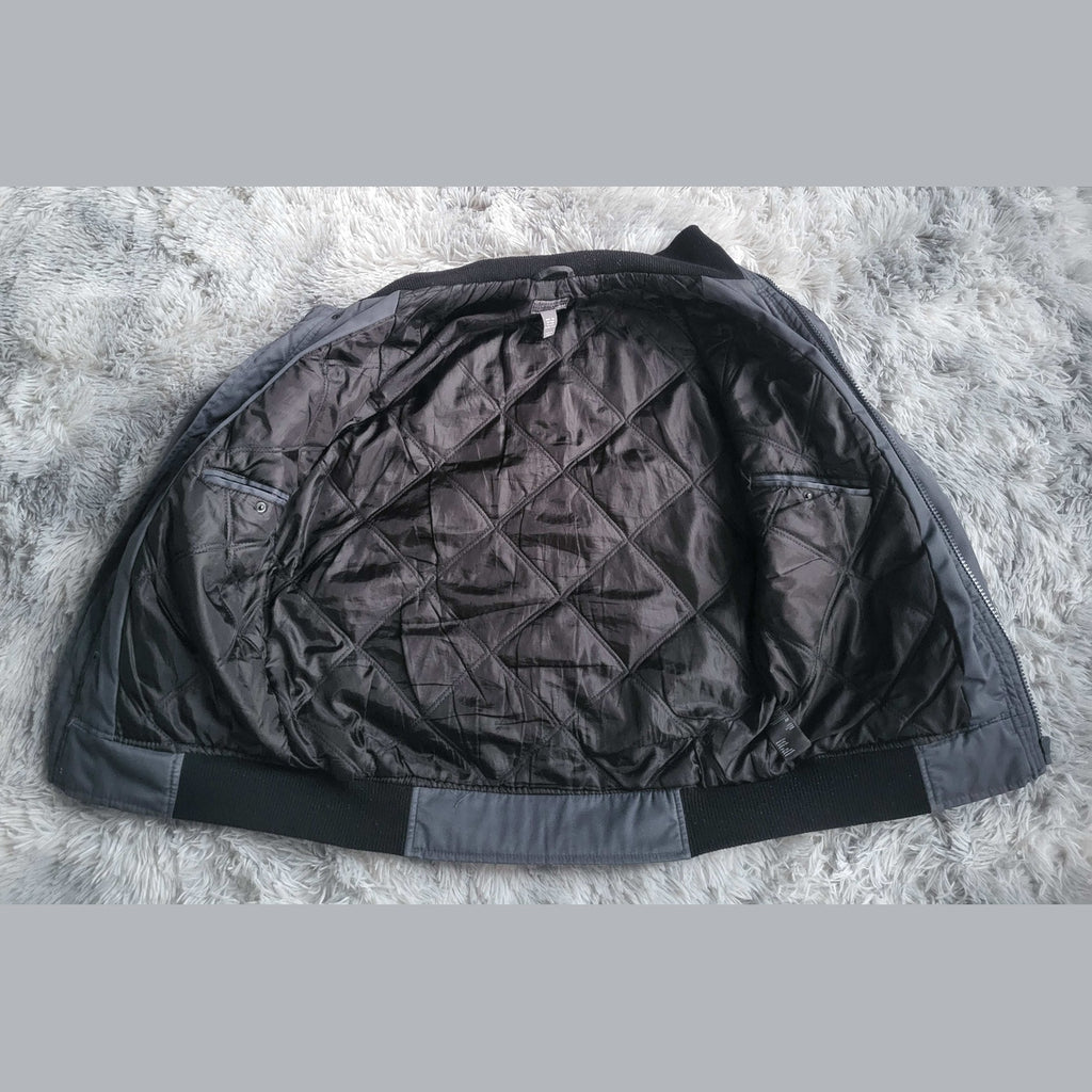 Blouson H&M Homme Workwear Matelassé – Gris Anthracite – Taille 50 (M)