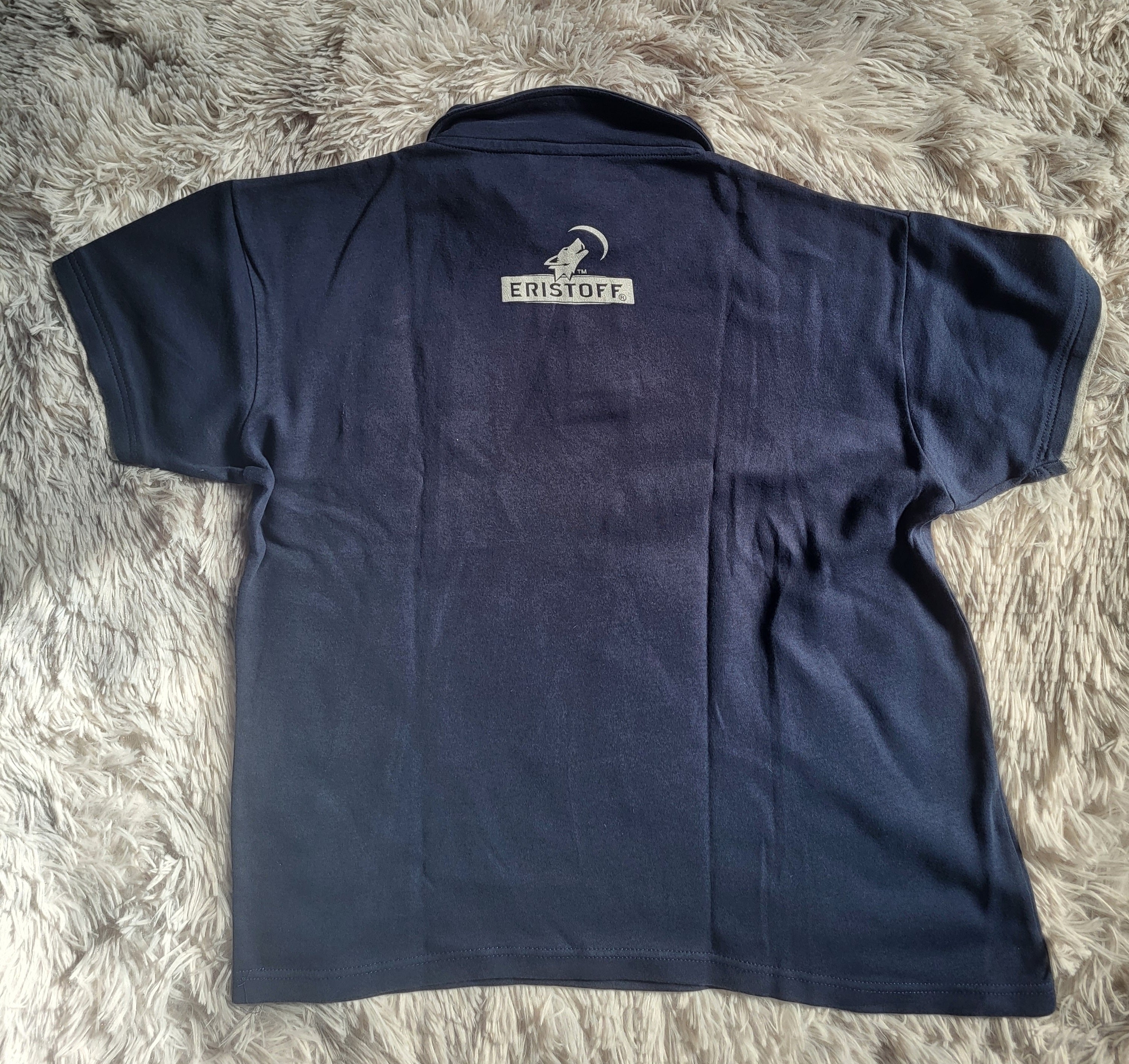 Polo Eristoff Officiel Collector – Bleu Marine – Taille L – 100% Coton 