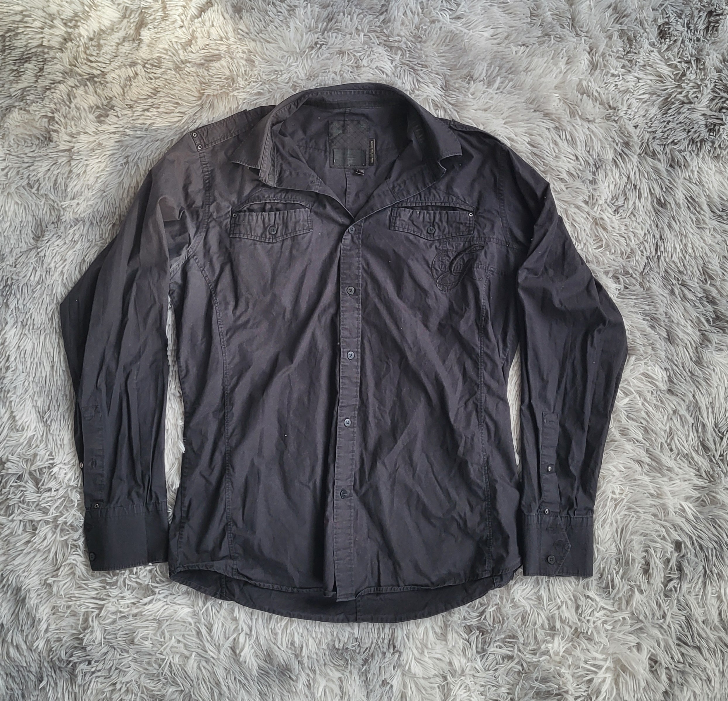 Chemise G-Star RAW 3301 Black Denim - Taille XL - Style Workwear Archive