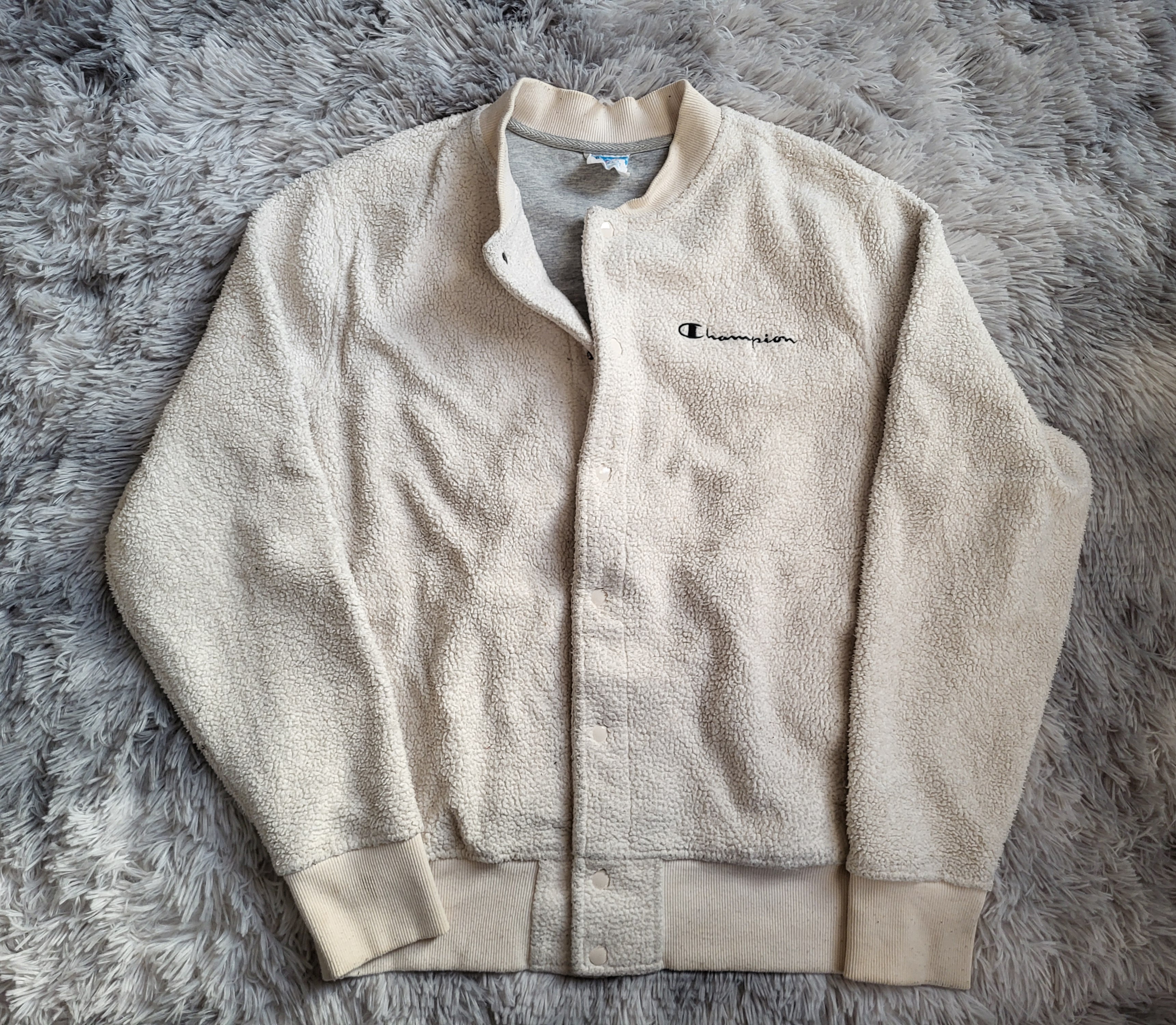 Bomber Champion Sherpa "Teddy Fleece" Beige - Taille M
