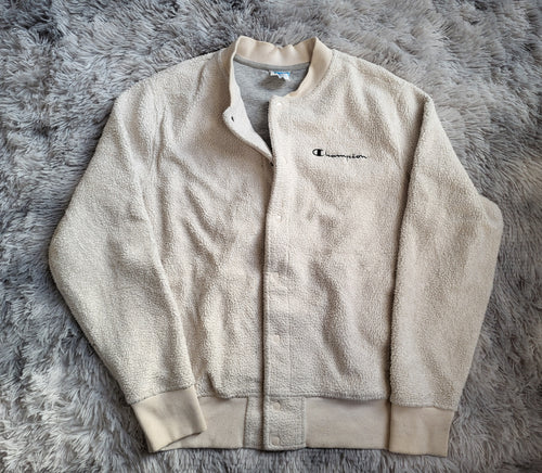 Bomber Champion Sherpa "Teddy Fleece" Beige - Taille M