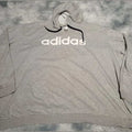 Sweat à capuche Adidas gris clair, taille XL. Fripes Sélect