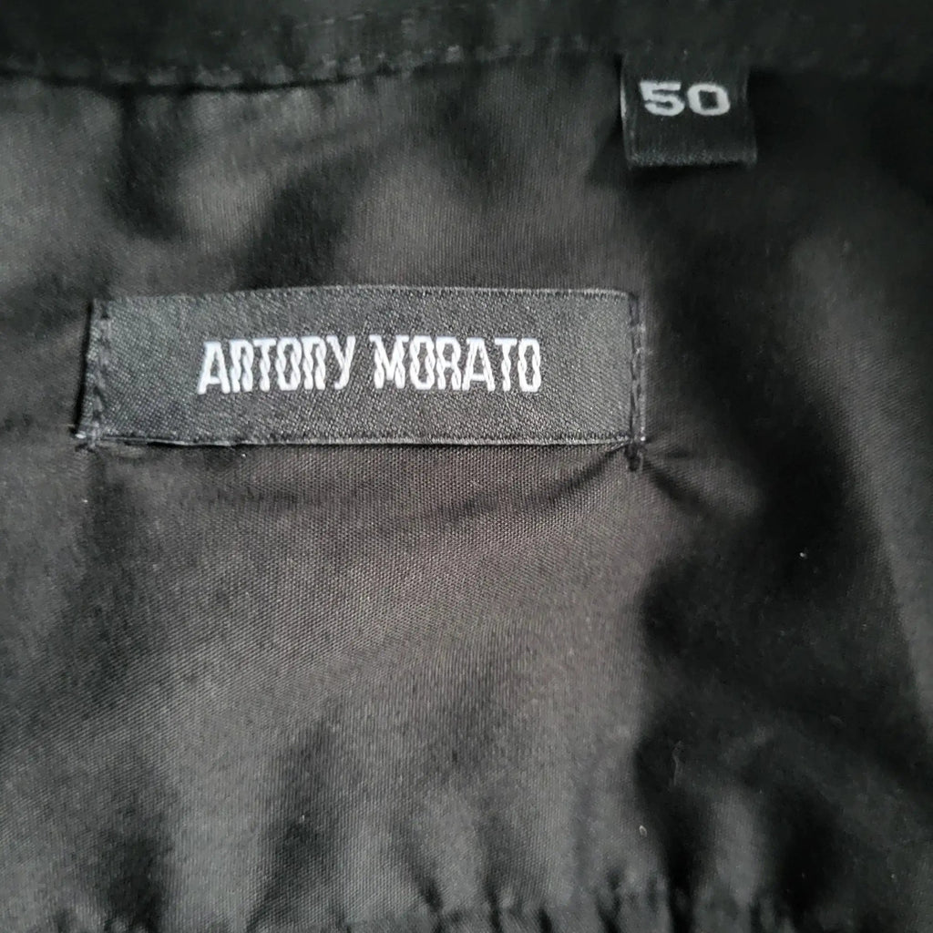 Veste noire Antony Morato taille 50, étiquette visible. Fripes Sélect