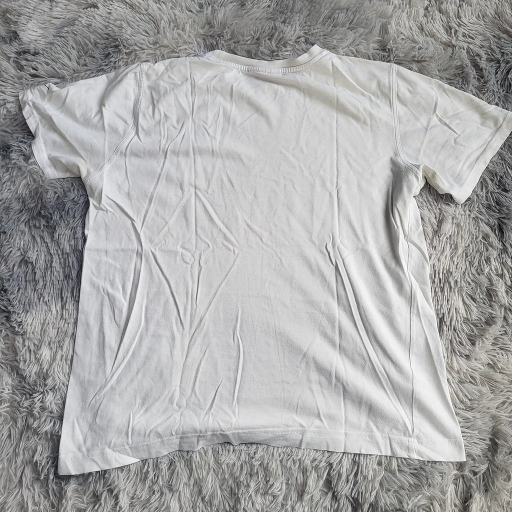 T-shirt Blanc Puma Downtown Graphic – Logo Basket – Taille L – Style Rétro