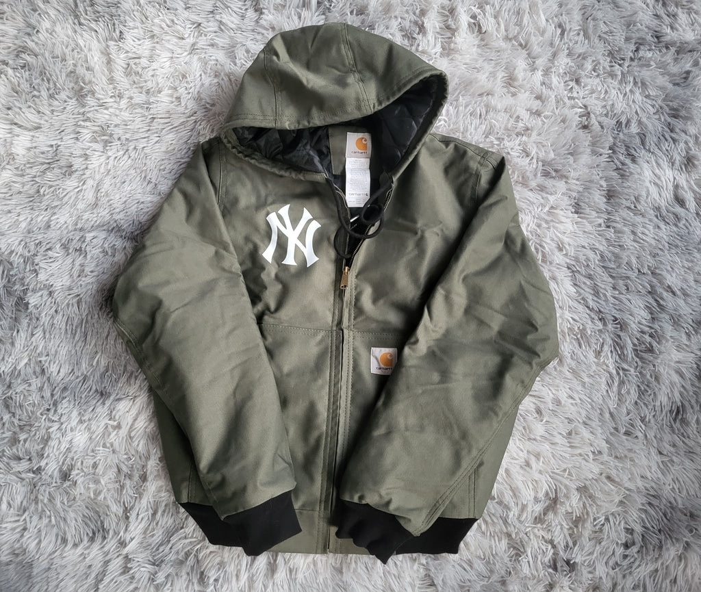 Veste Carhartt Active Jacket Rework Homme - NY Yankees Edition - Taille M - Pièce Neuve - Made in USA !