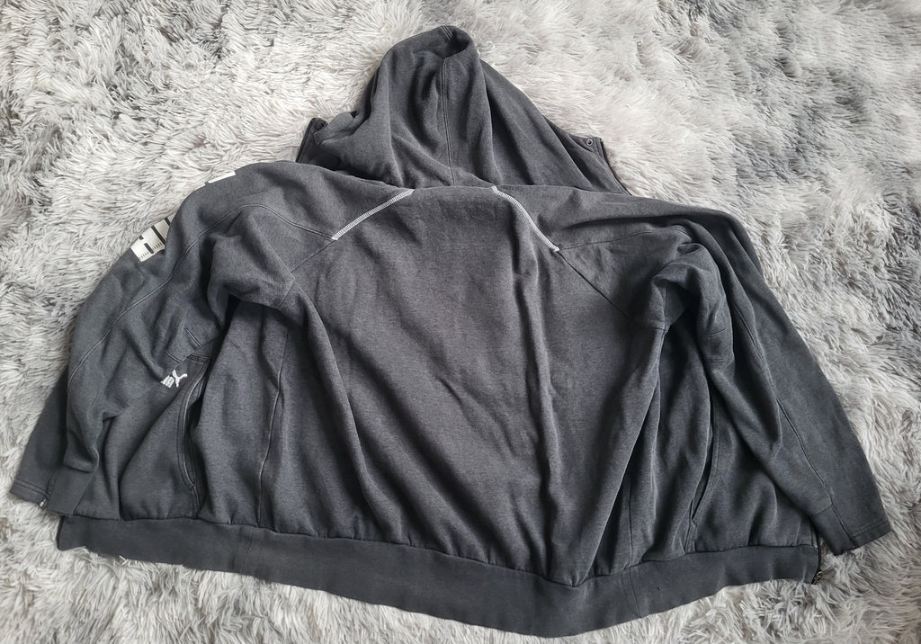 Sweat à capuche zippé Puma – Gris Anthracite – Taille XL