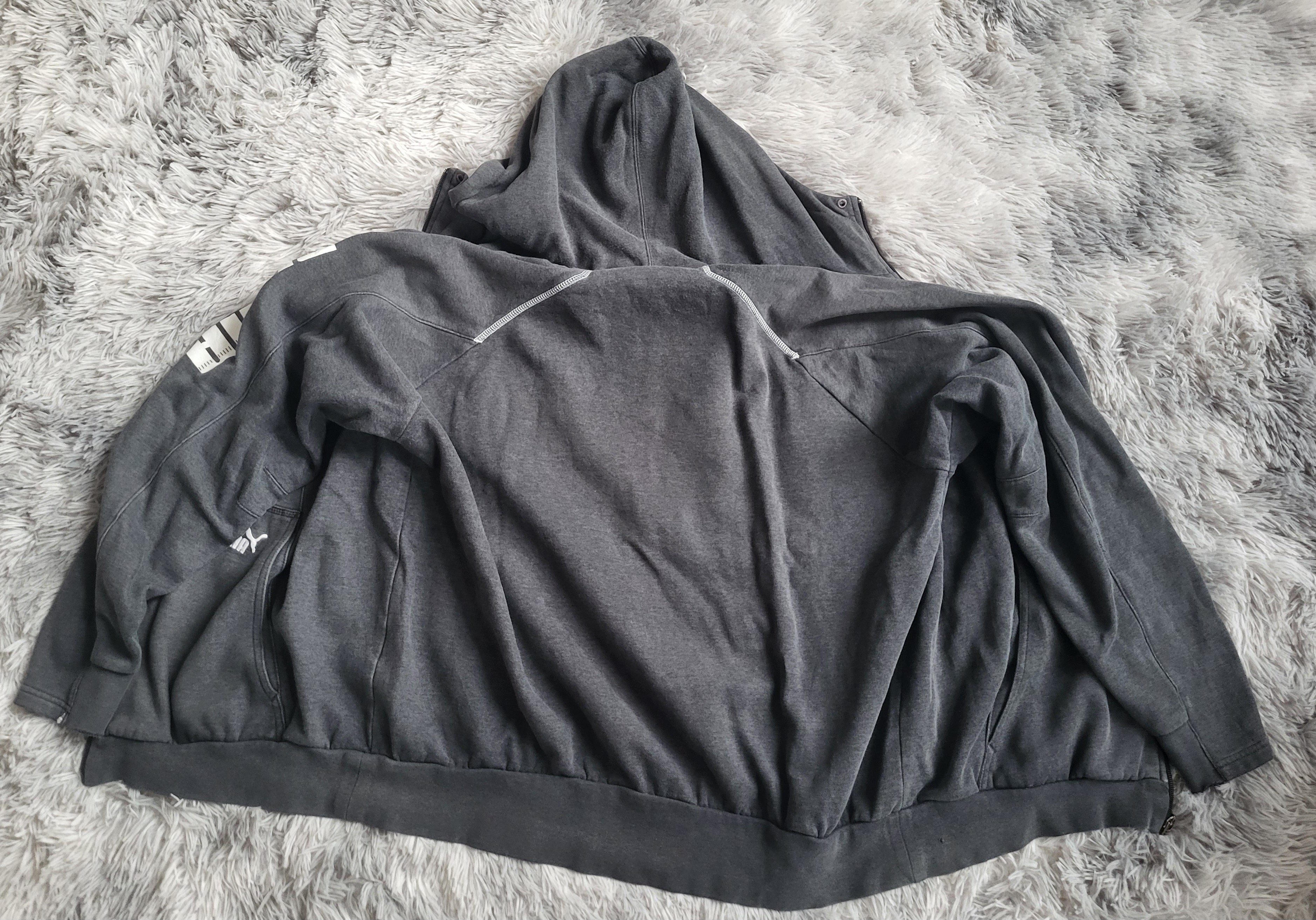 Sweat à capuche zippé Puma – Gris Anthracite – Taille XL