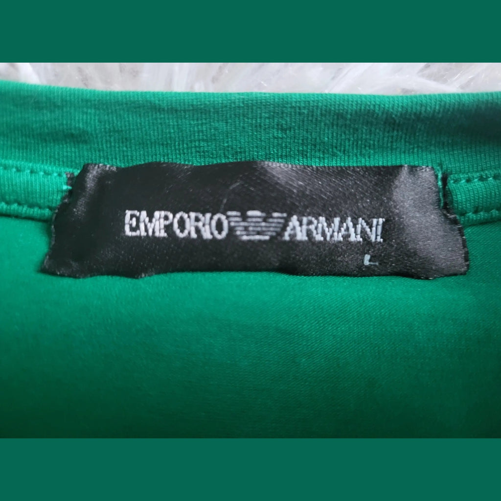T-shirt Emporio Armani – Logo Mega Eagle – Vert Kelly – Taille L