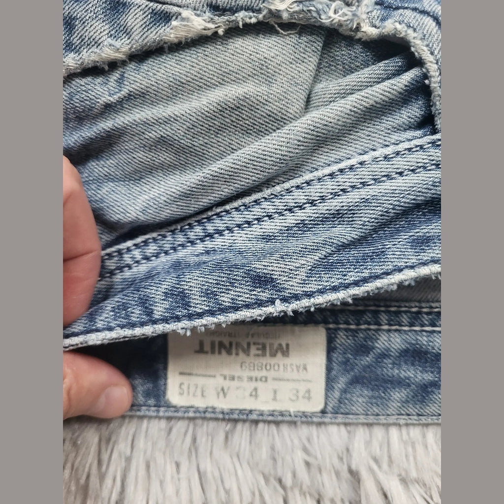 Jean bleu clair Diesel pour homme, modèle Mennet, taille W34 L34, Fripes Sélect
