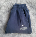 Pantalon de jogging Puma bleu marine – Taille S – Logo floqué
