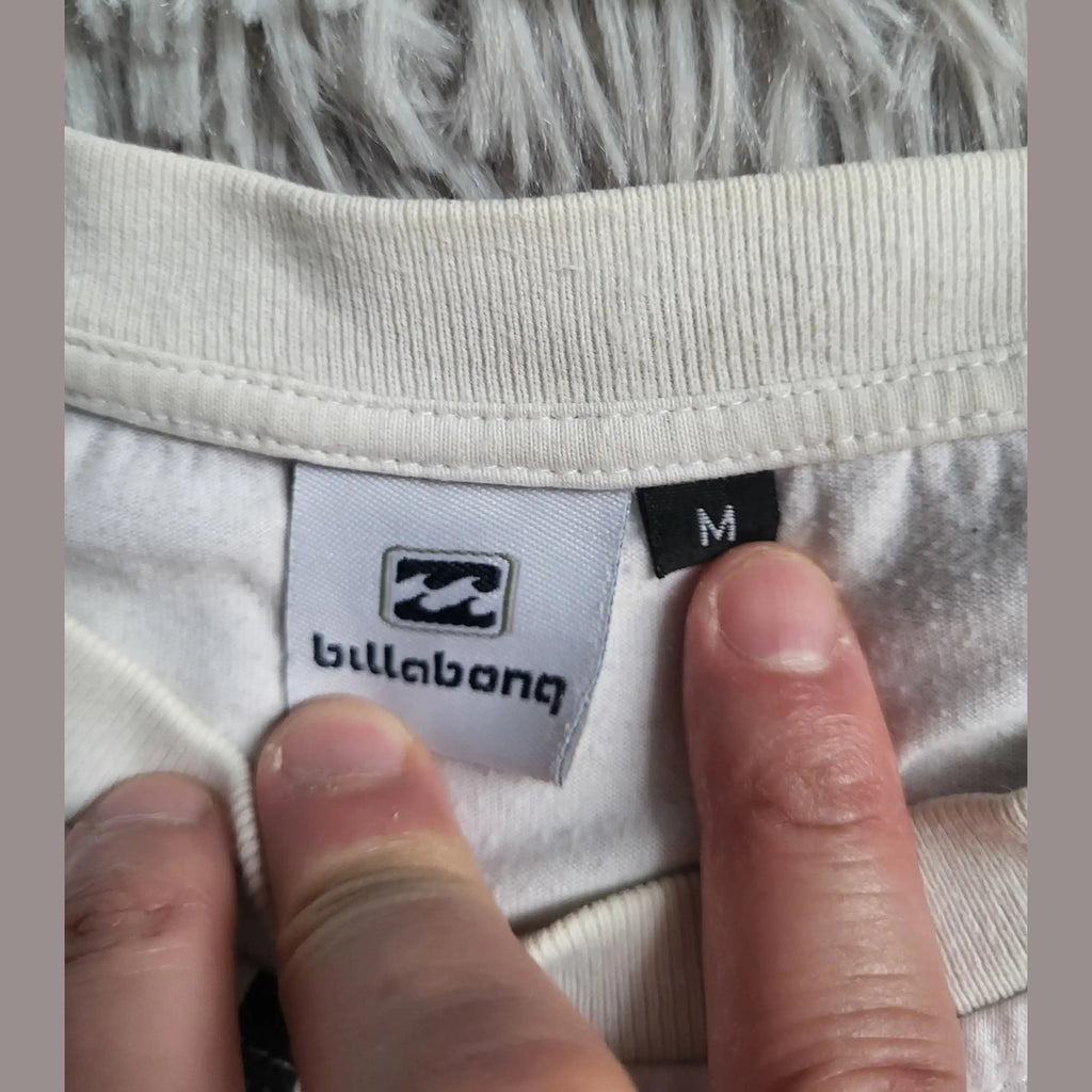 T-shirt Billabong Vintage Y2K – Logo Script & Graphique – Taille M – 100% Coton