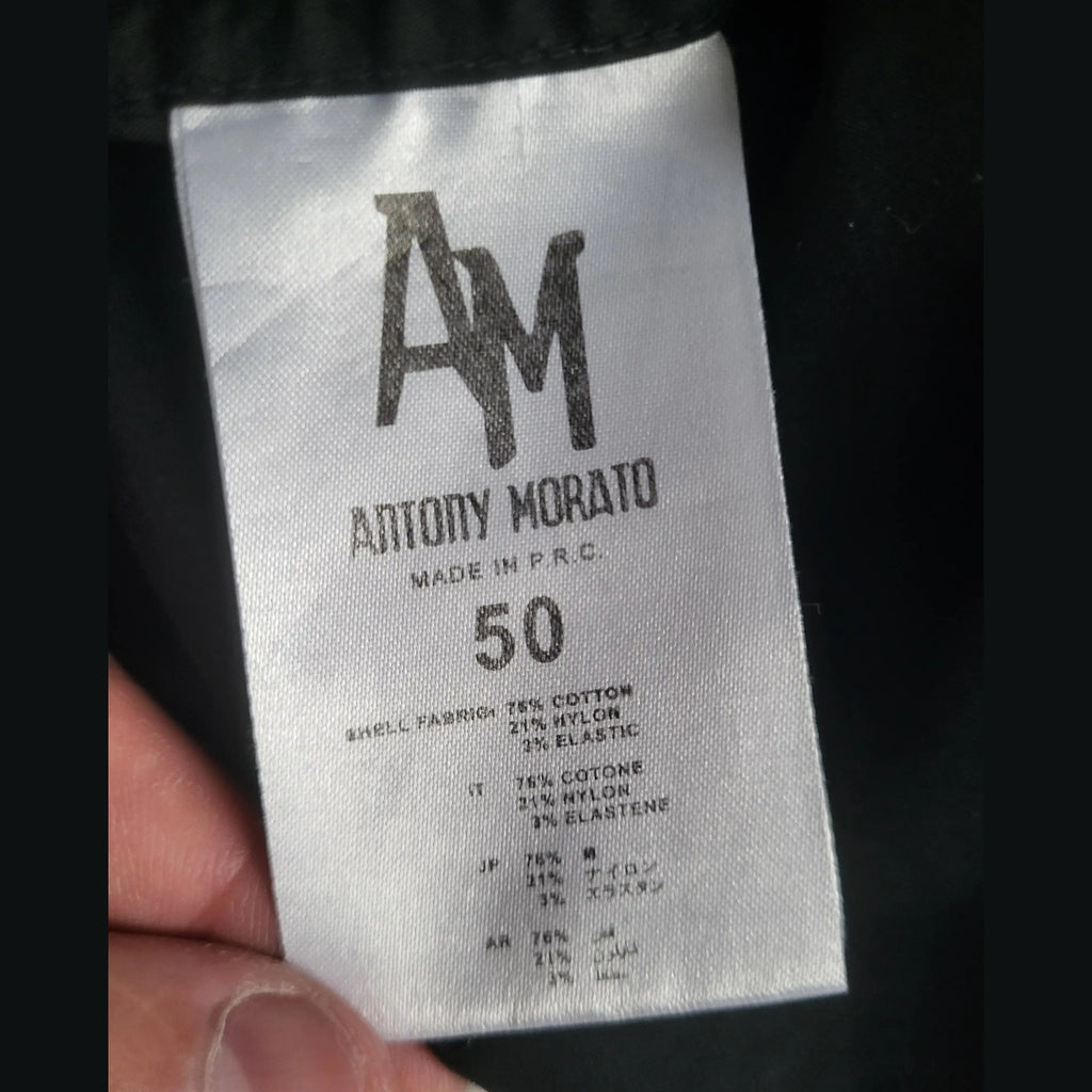 Veste noire Antony Morato, taille 50, étiquette visible Fripes Sélect
