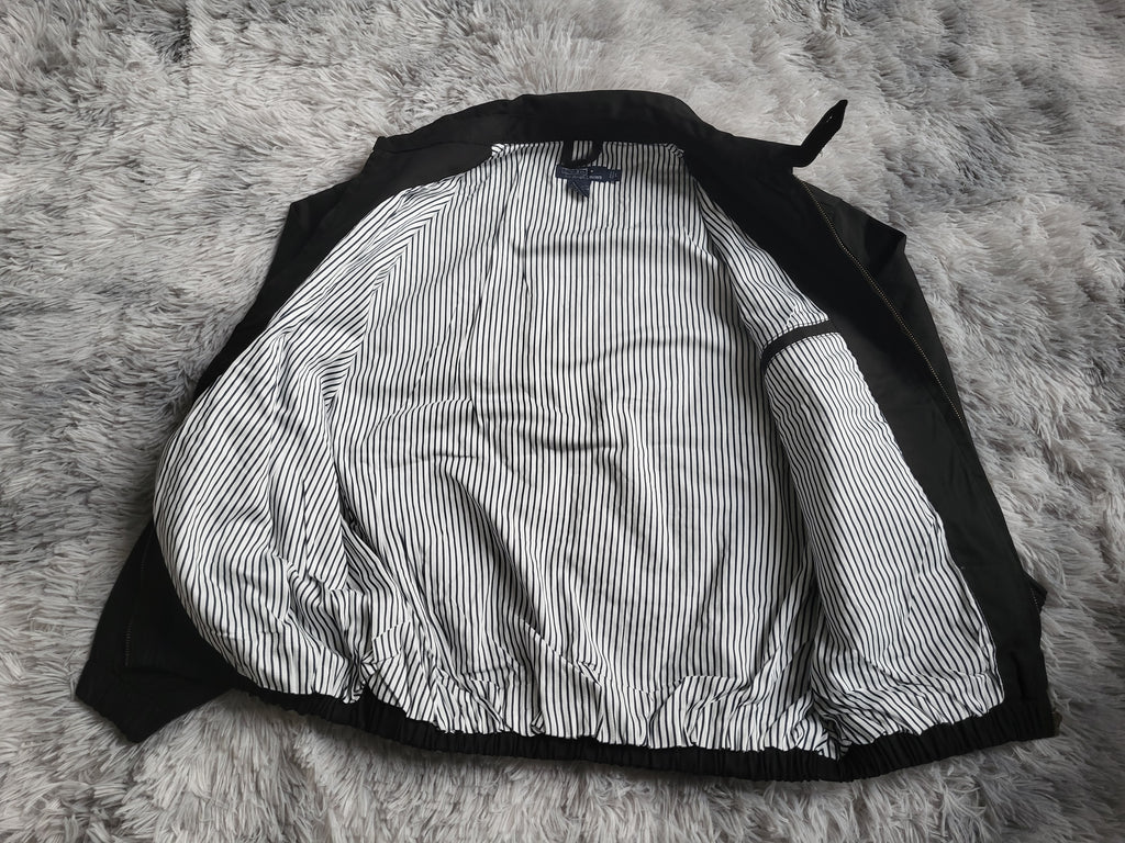 Veste Harrington Polo Ralph Lauren Homme - Noir - Coton Premium - Taille L - Neuf