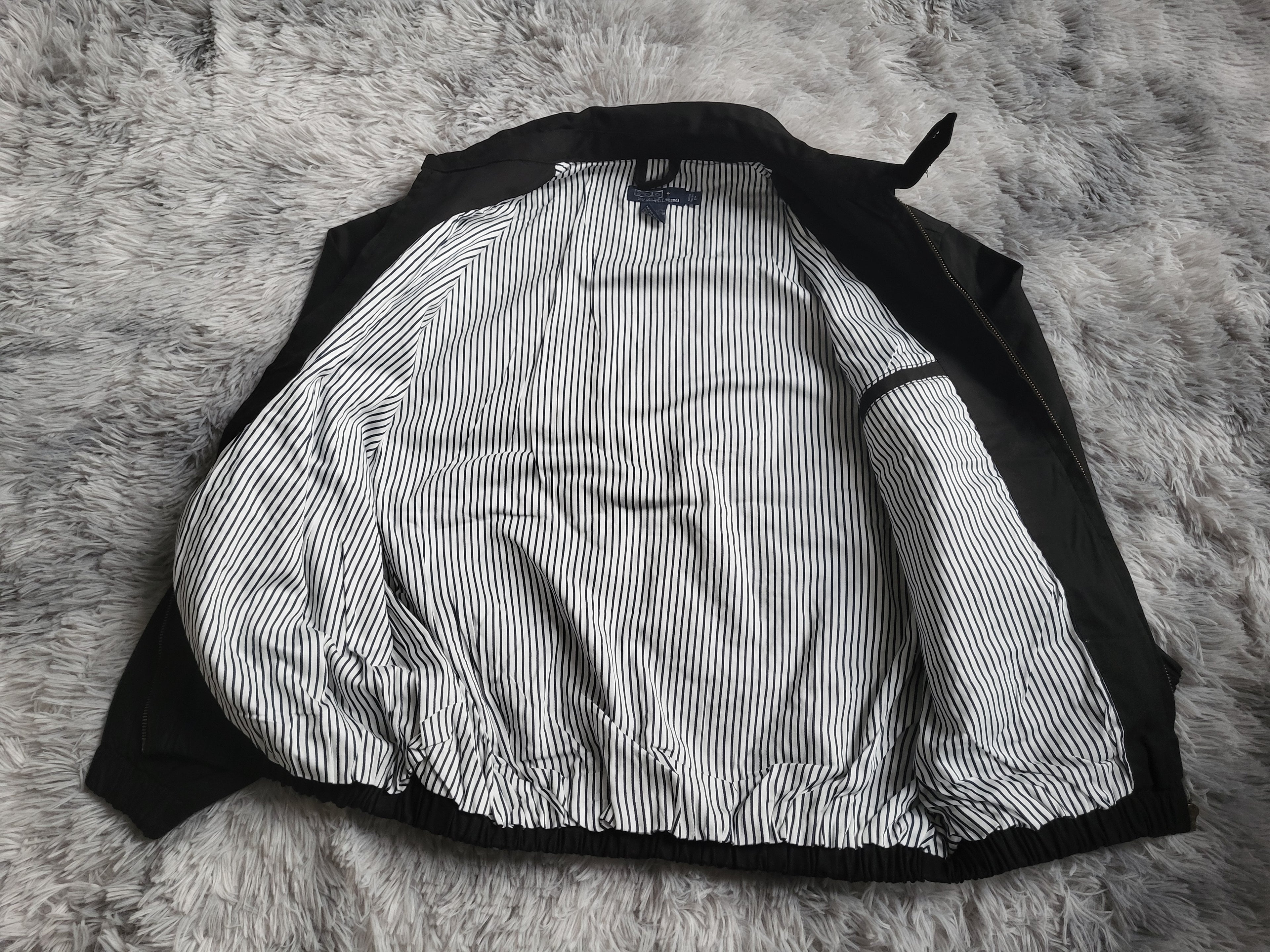 Veste Harrington Polo Ralph Lauren Homme - Noir - Coton Premium - Taille L - Neuf