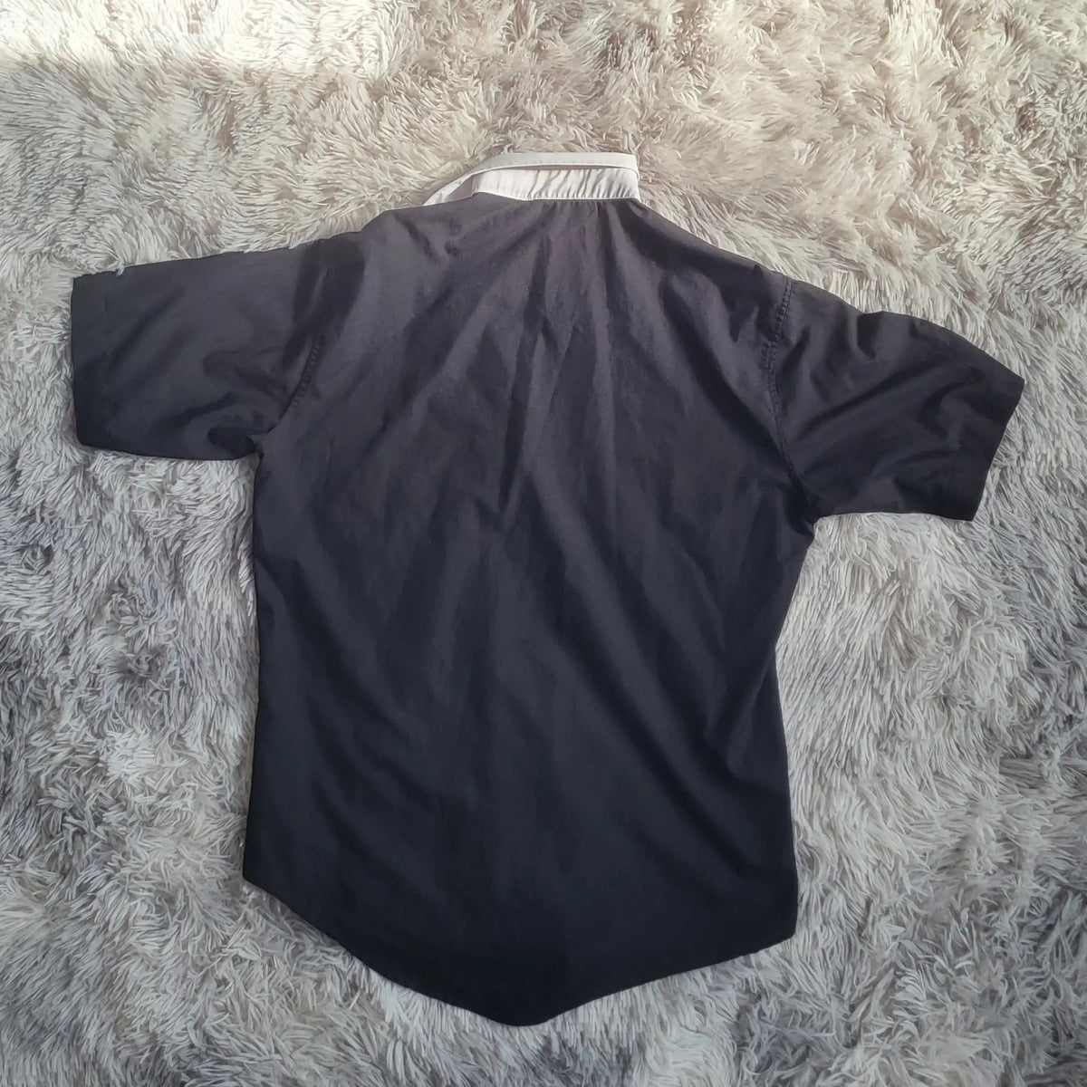 Chemise Bowling D&G Dolce & Gabbana Vintage - Noir & Col Blanc - Taille L - Archive Y2K