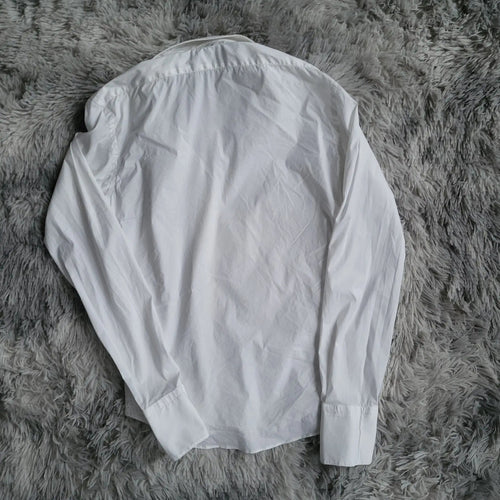 Chemise Zara Man Super Slim Fit Blanche - Taille L - Made in Spain - Coupe Ajustée