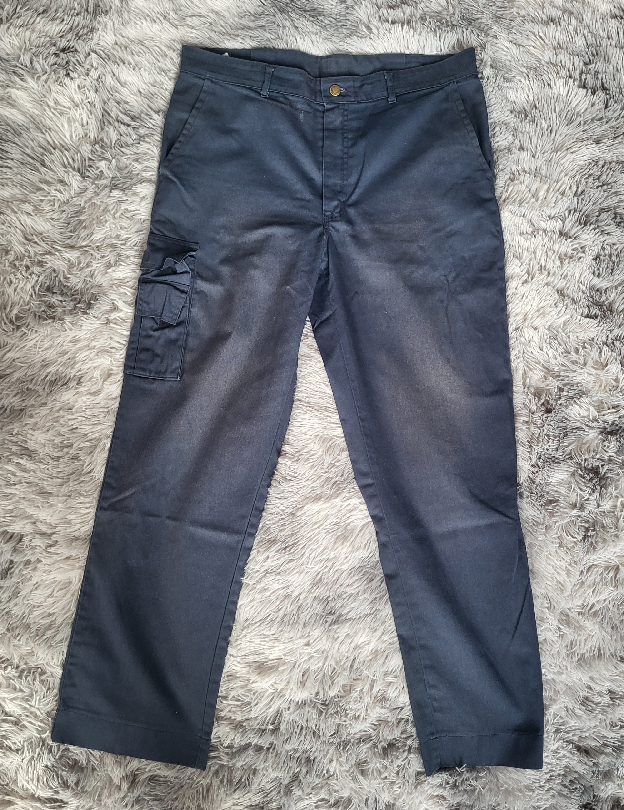 Pantalon Cargo de Travail Toledo – Bleu Marine – Taille L (42 FR) – Workwear Pro