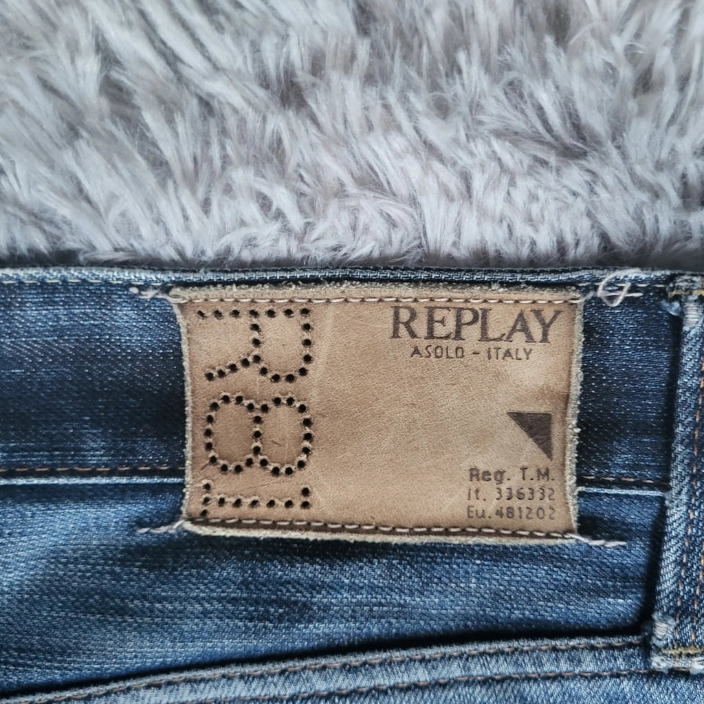 Jean Replay Waitom – Denim Authentique 100% Coton – W34 L34 – Coupe Droite