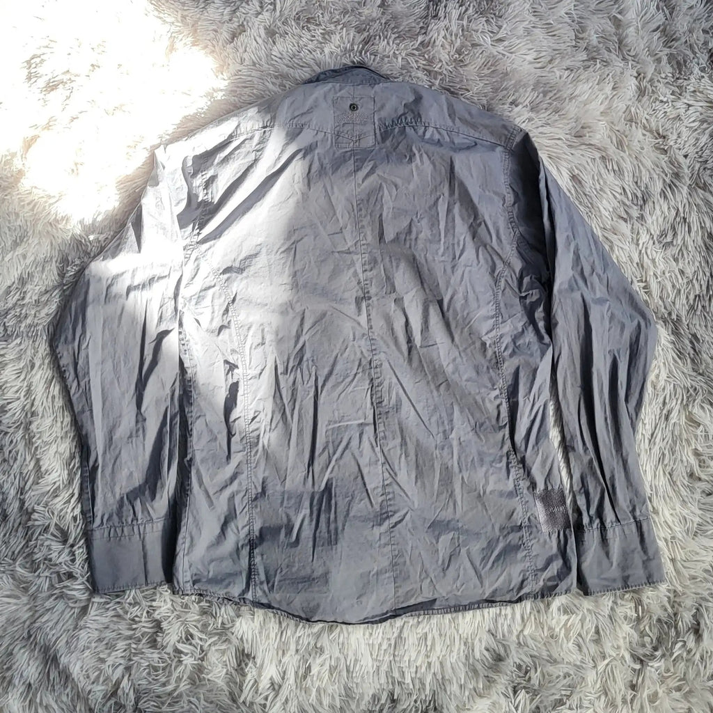 Chemise G-Star RAW 3301 Denim Gris Délavé - Taille XL - Style Workwear Workwear - À RÉPARER