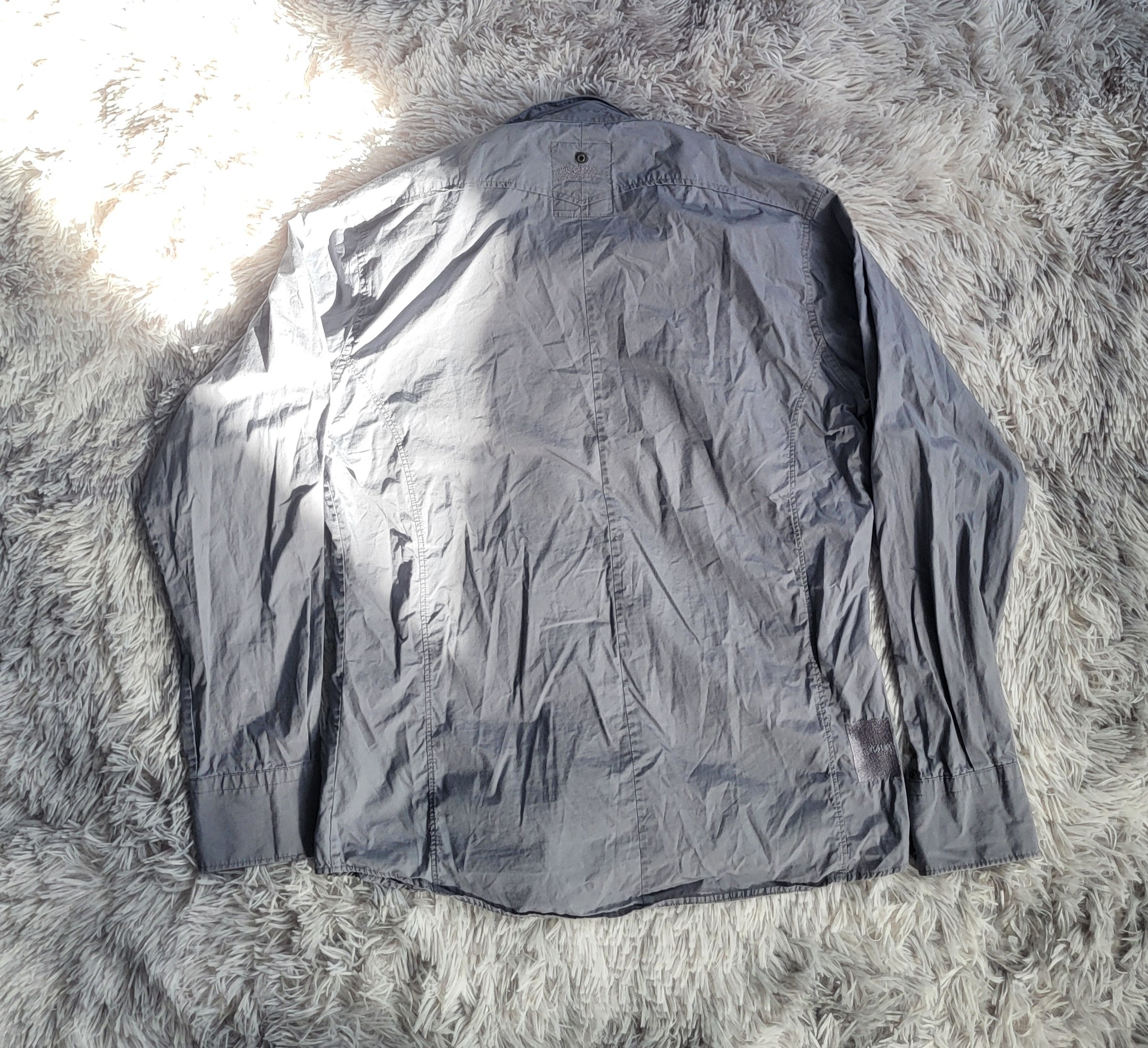 Chemise G-Star RAW 3301 Denim Gris Délavé - Taille XL - Style Workwear Workwear - À RÉPARER