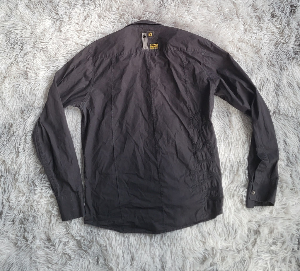 Surchemise G-Star RAW 3301 Zippée - Utility Denim Noir - Taille L - Overshirt Veste Technique