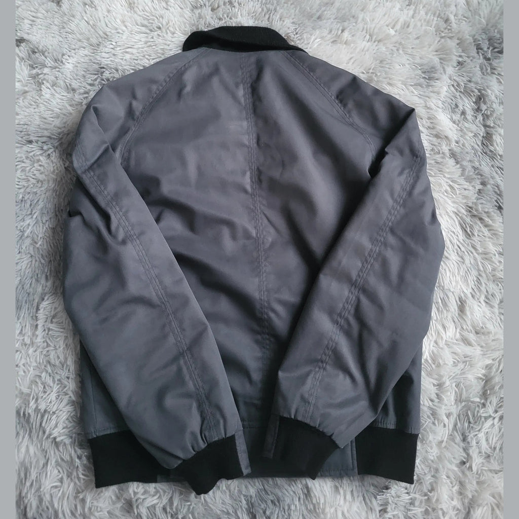 Blouson H&M Homme Workwear Matelassé – Gris Anthracite – Taille 50 (M)