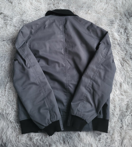 Blouson H&M Homme Workwear Matelassé – Gris Anthracite – Taille 50 (M)