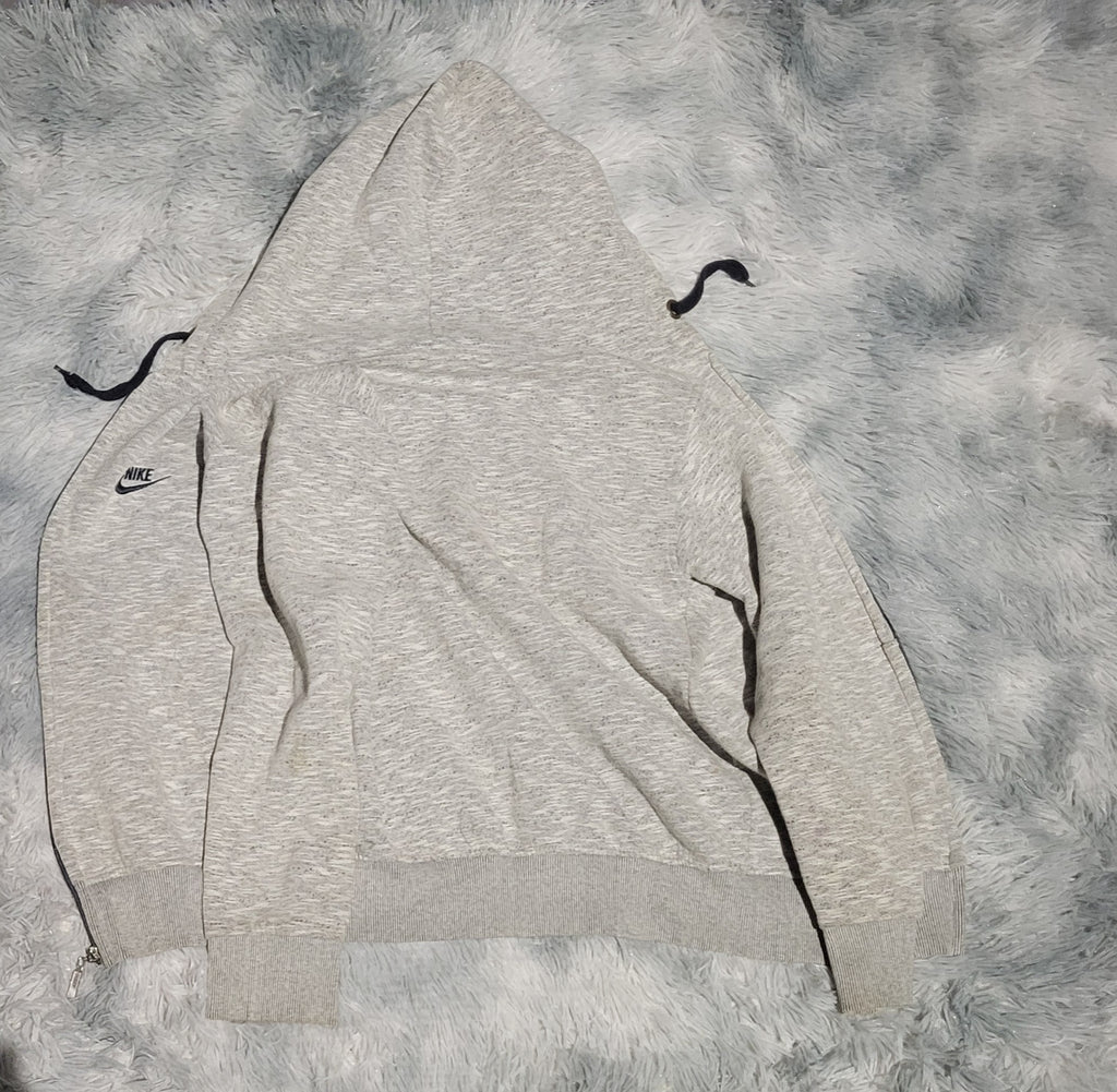 Sweat à capuche Nike Full-Zip - Gris Chiné & Noir - Taille L