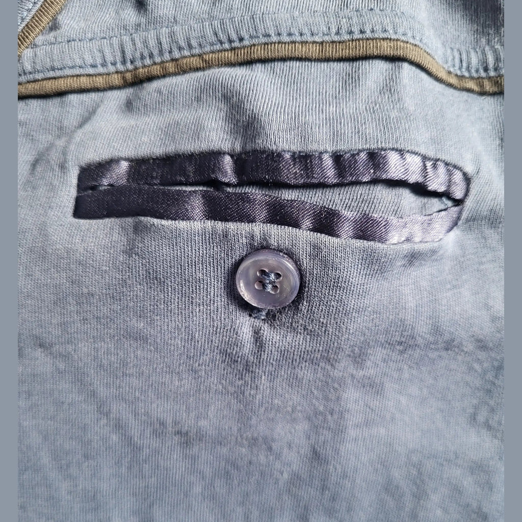 T-shirt Bill Tornade Bleu Marine – Col V – Poche Poitrine – Taille L