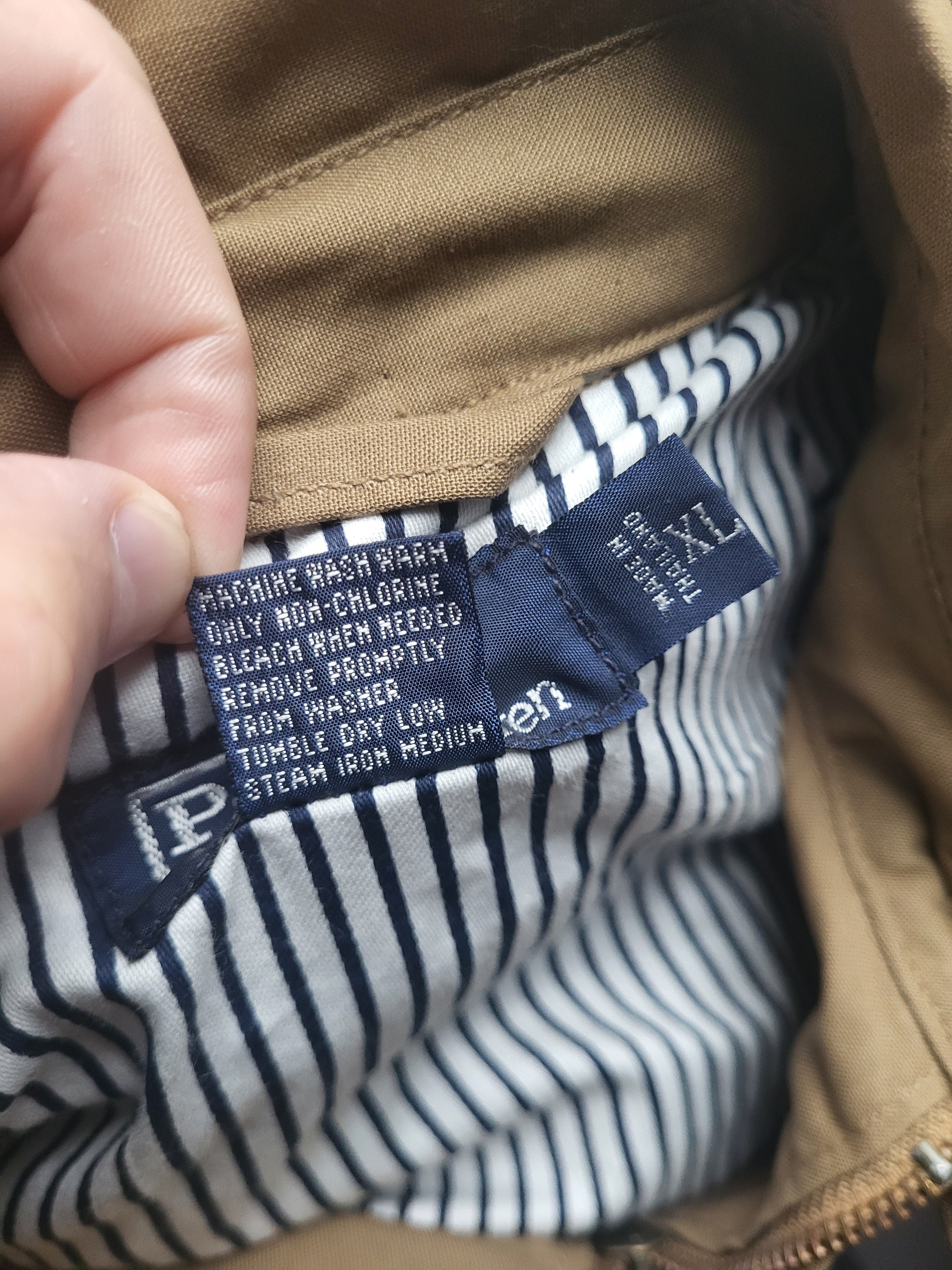 Veste Harrington Polo Ralph Lauren Homme - Beige - Coton Premium - Taille XL - Neuf