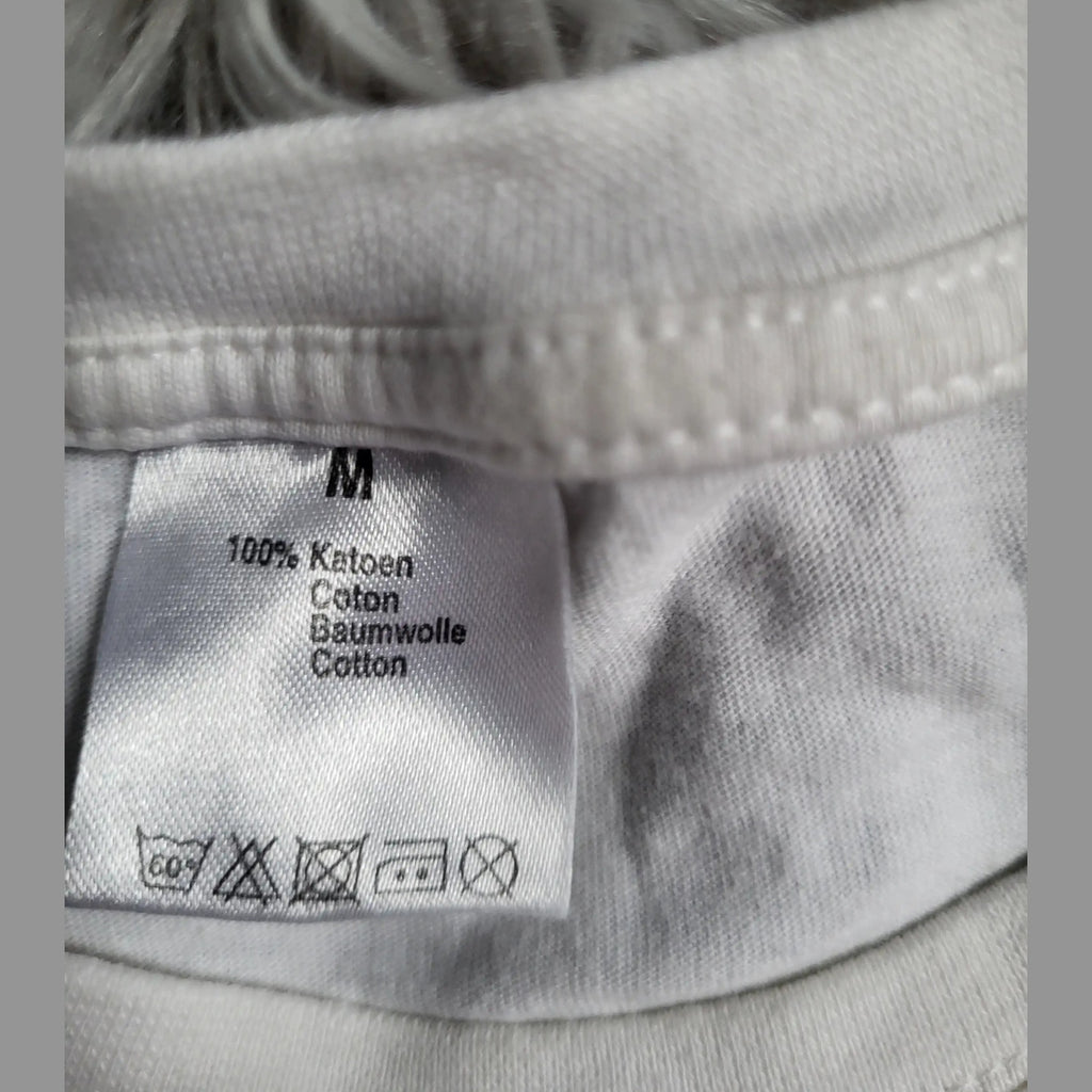 T-shirt blanc coton Zeeman Taille M - Petit prix / Idéal Complément de Lot !