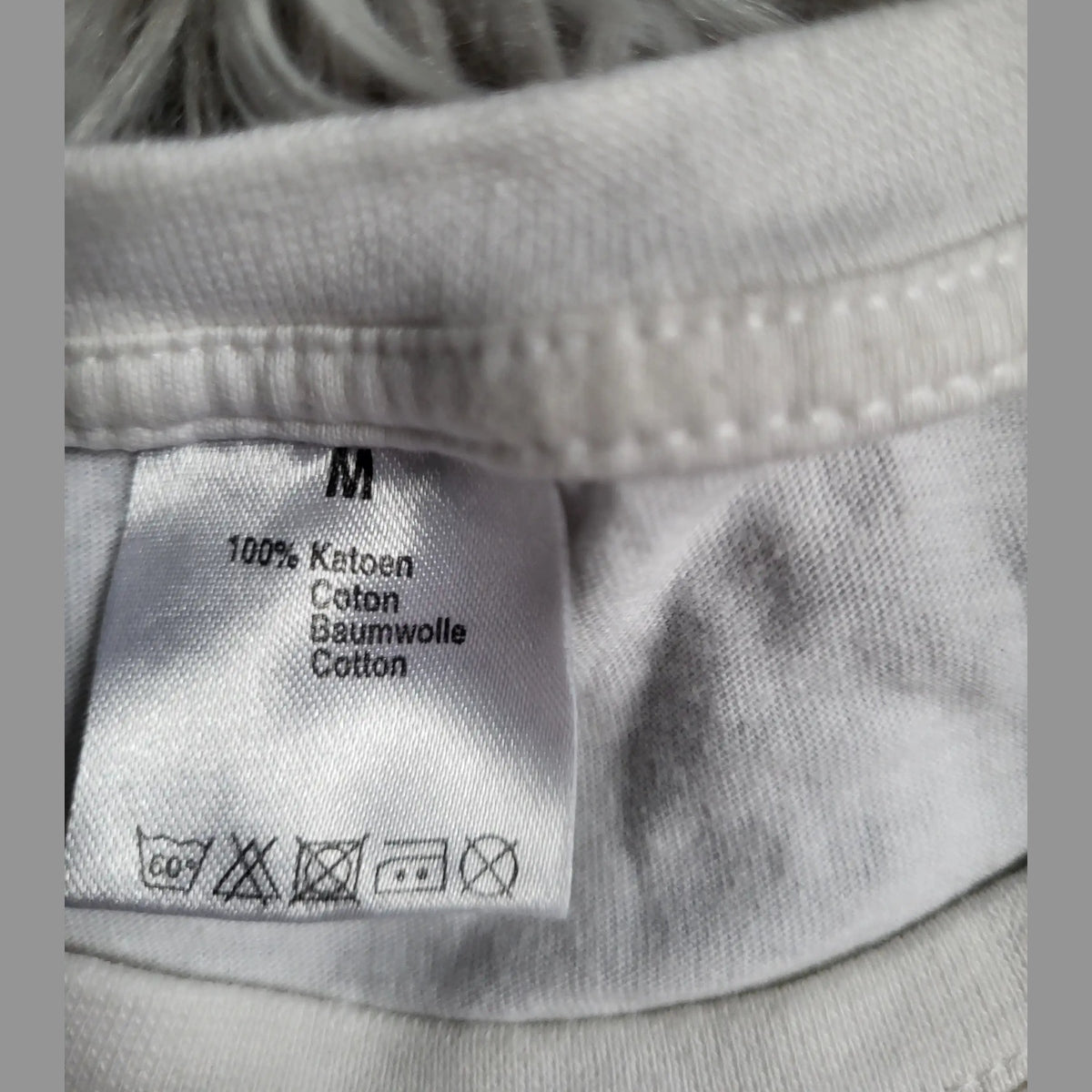 T-shirt blanc coton Zeeman Taille M - Petit prix / Idéal Complément de Lot !