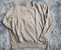 Sweat Guess Beige Sable – 100% Coton – Taille L – Style Distressed / Upcycling