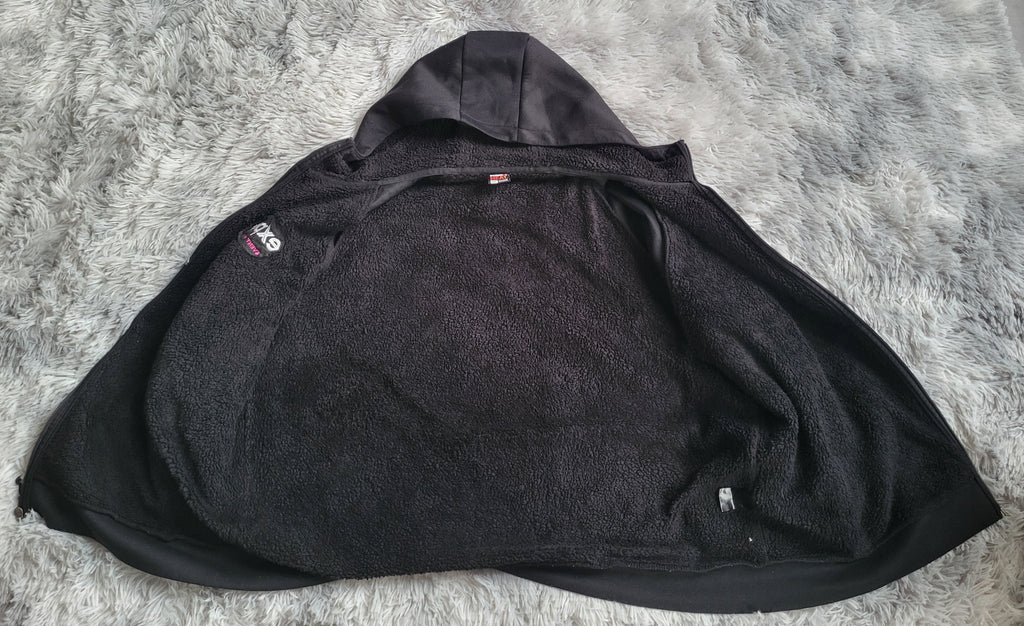 Veste à capuche zippée 32 Degrees Heat – Doublure Sherpa – Taille XXL – Noir