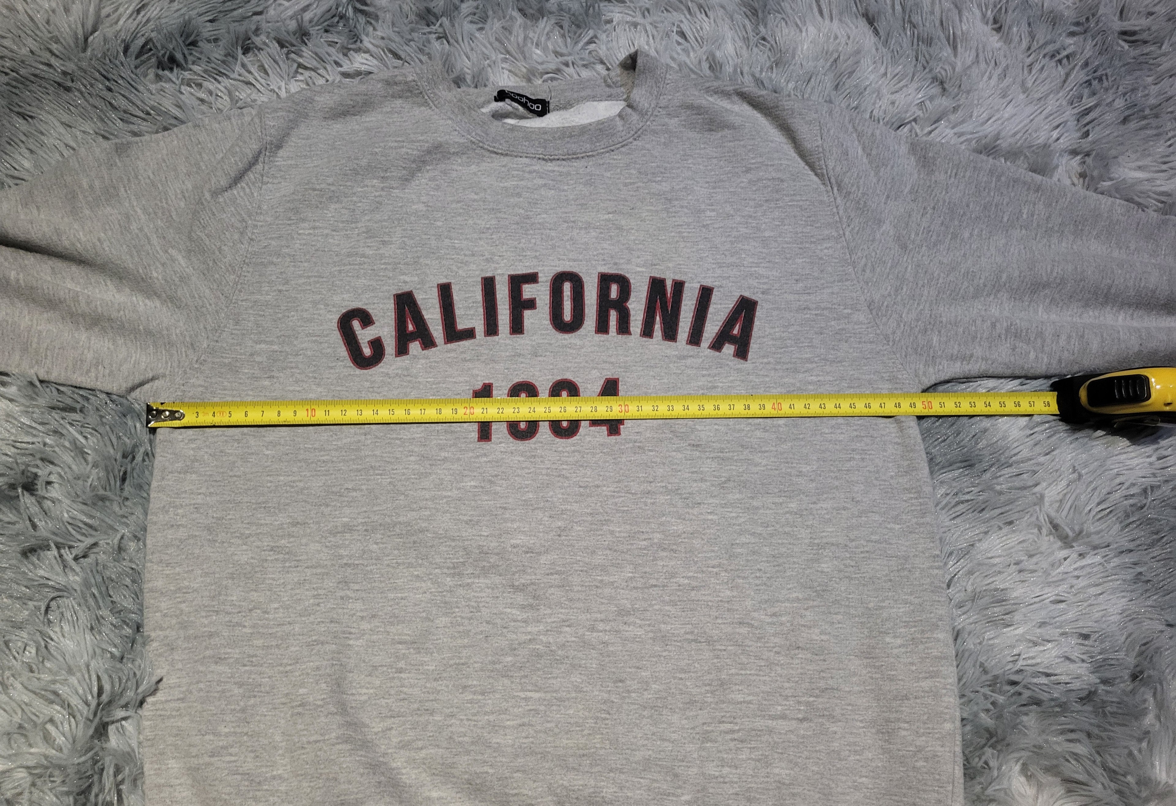 Sweat Boohoo California 1994 - Gris - Taille S (estimée)