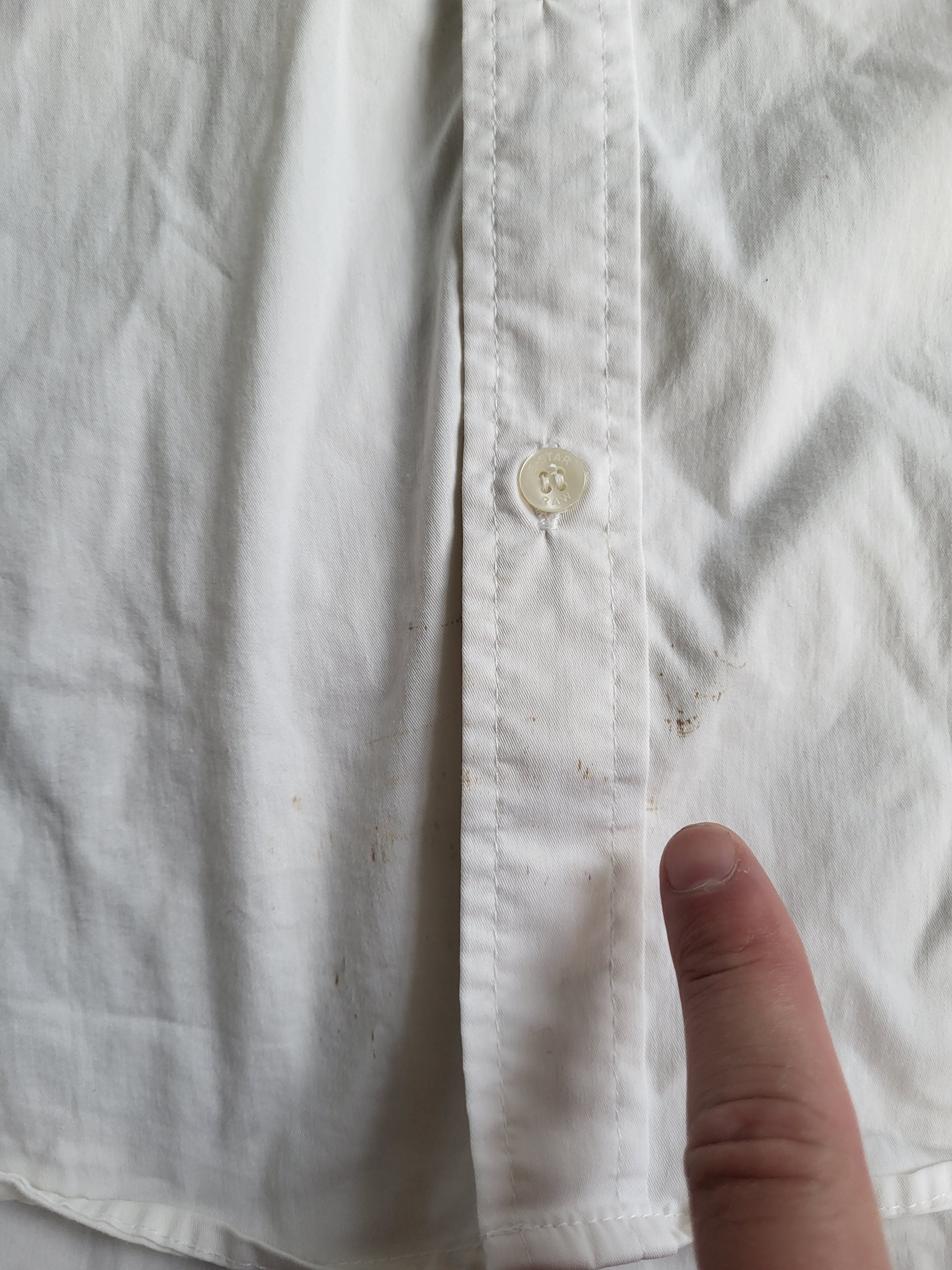 Chemise G-Star RAW Landoh Slim Blanche - Taille XL - Style Utilitaire Tacoma - Coton Premium