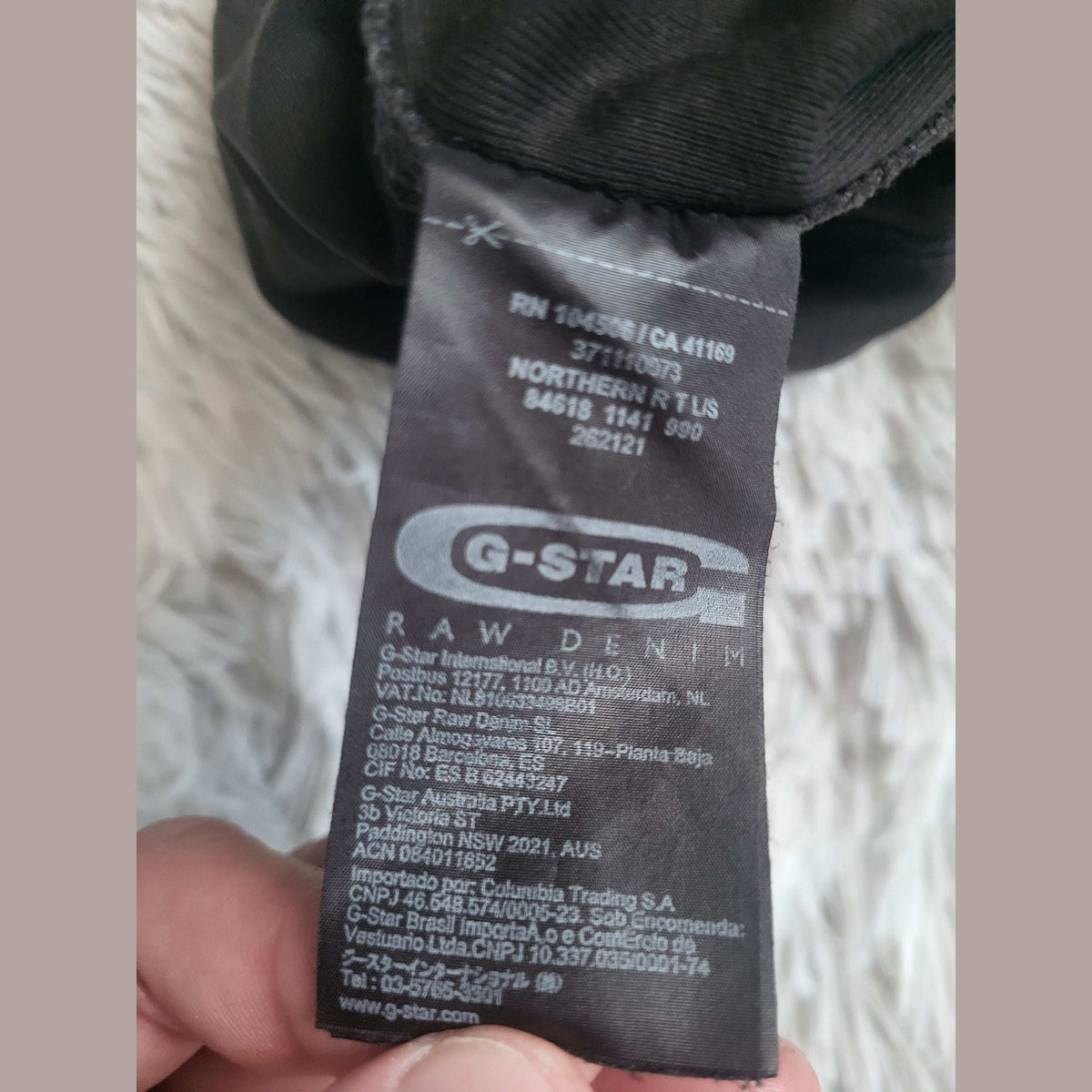 Pantalon noir G-Star taille L, étiquette visible, Fripes Sélect