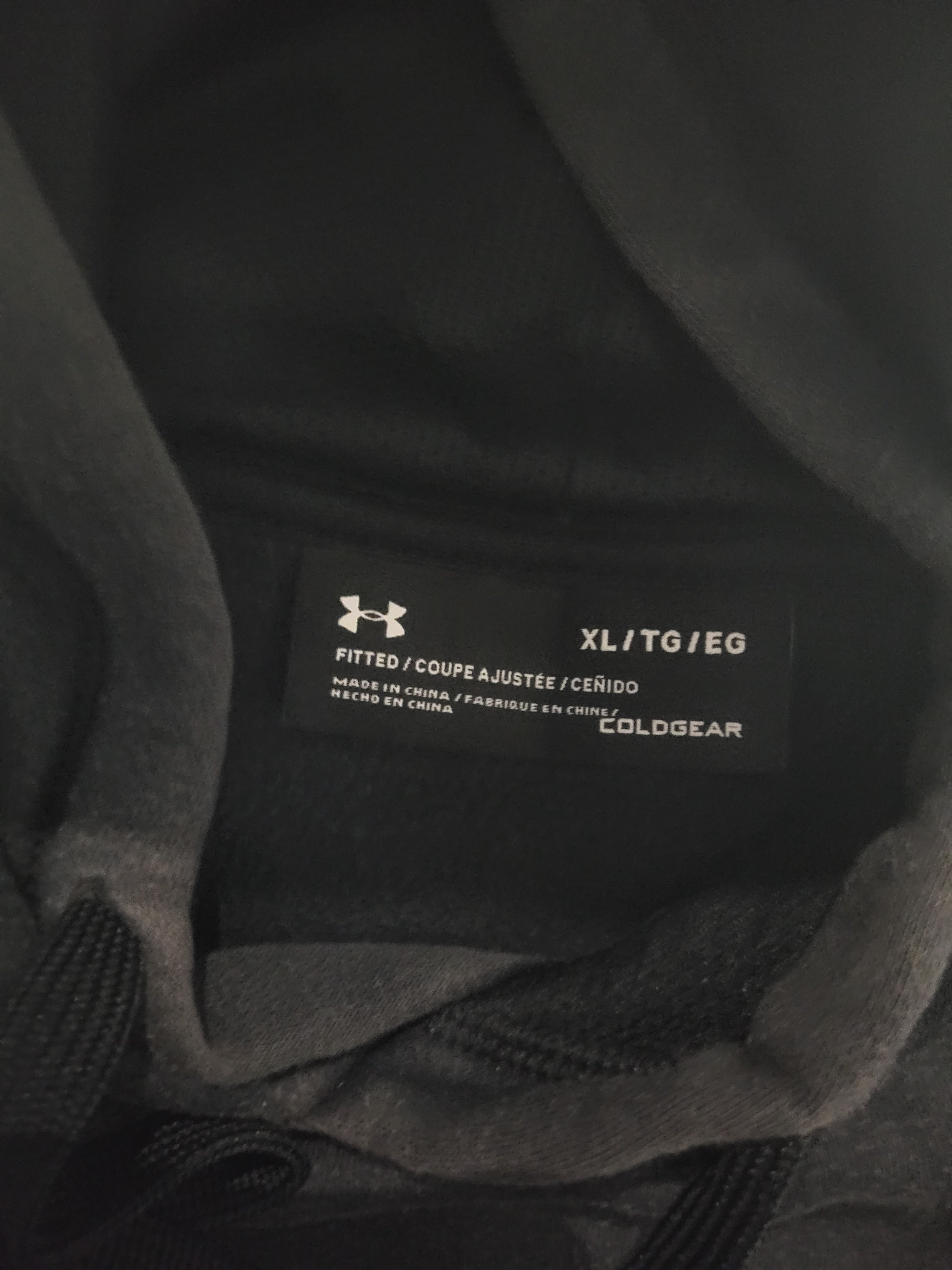 Sweat à capuche Under Armour ColdGear - Gris Anthracite - XL