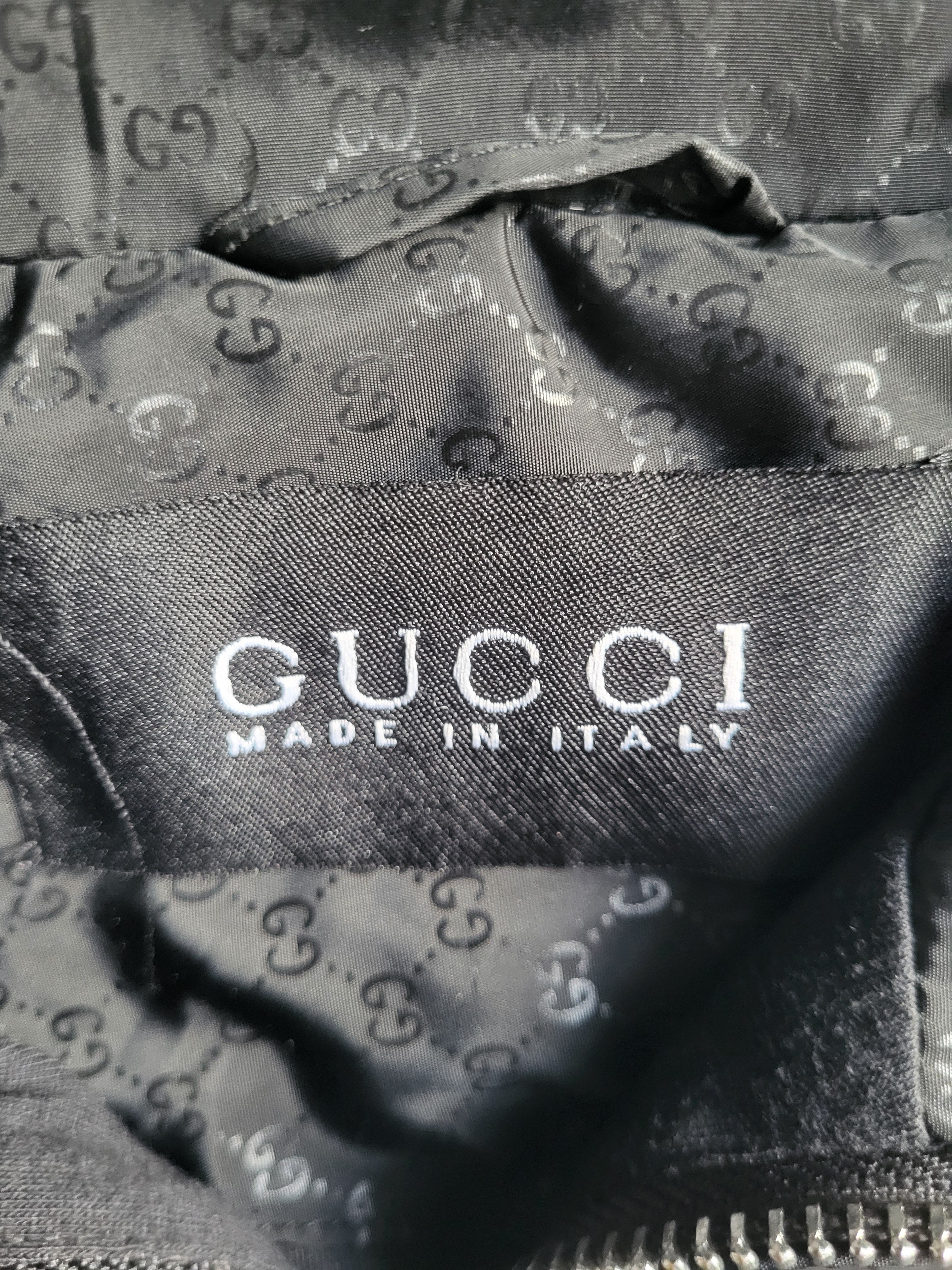 Blouson Bomber Gucci Jacquard Monogramme GG – Collection 2012 – Taille XXL – État Exceptionnel
