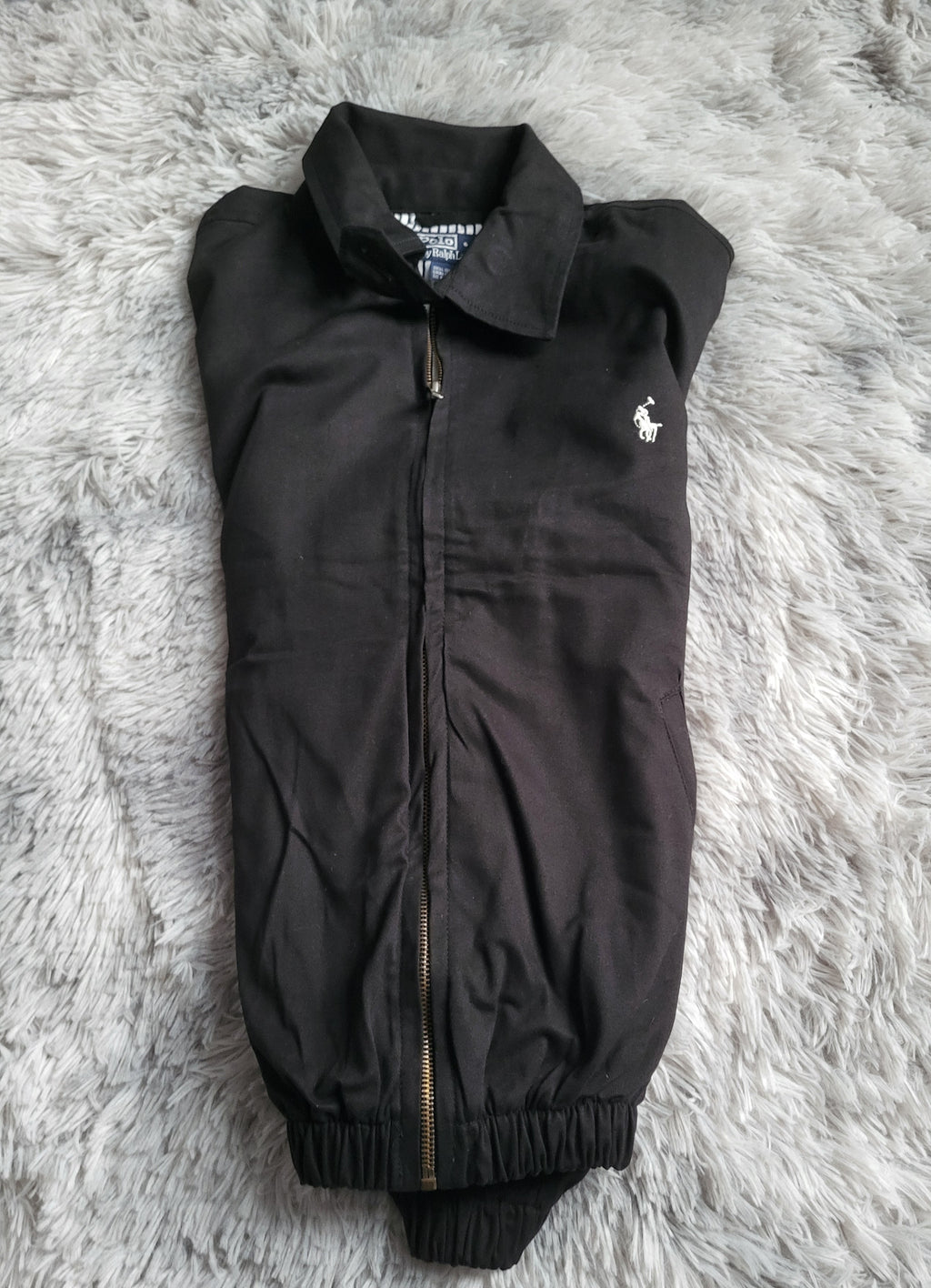 Veste Harrington Polo Ralph Lauren Homme - Noir - Coton Premium - Taille S - Neuf