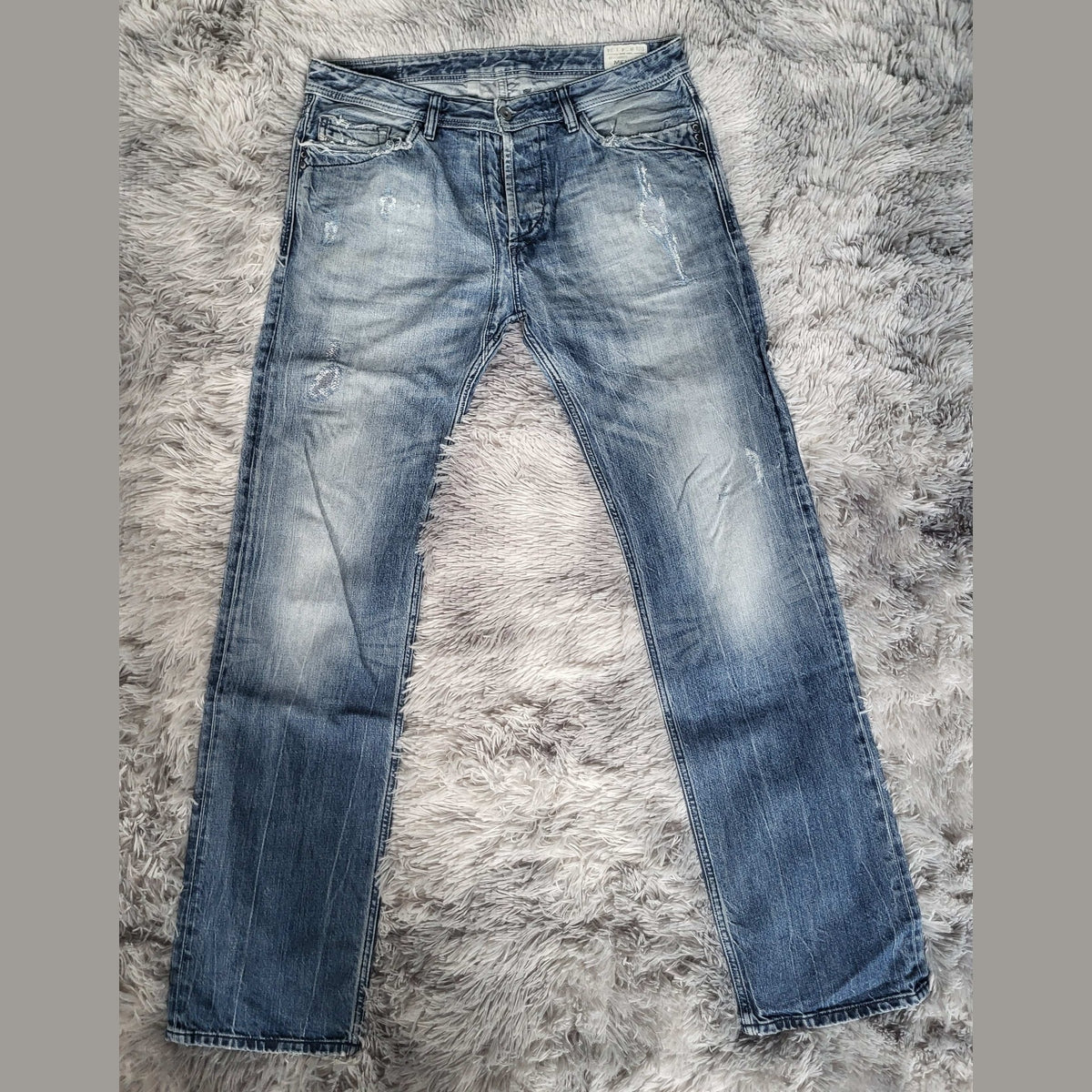 Jean Diesel Mennit Vintage – W34 L34 – Regular Straight – Denim Premium – État Nickel