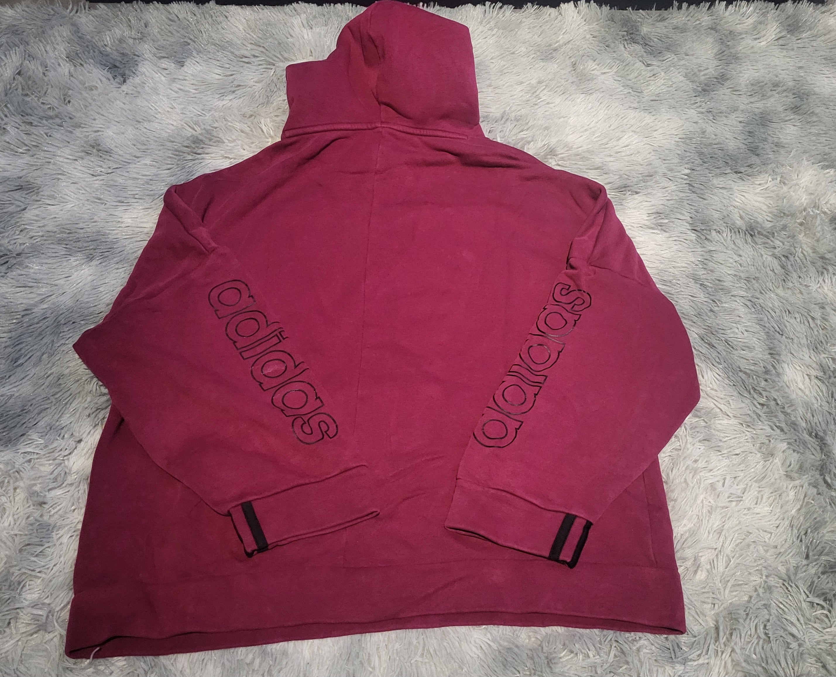 Hoodie Adidas Future Icons Bordeaux – Coupe Oversize – Taille S