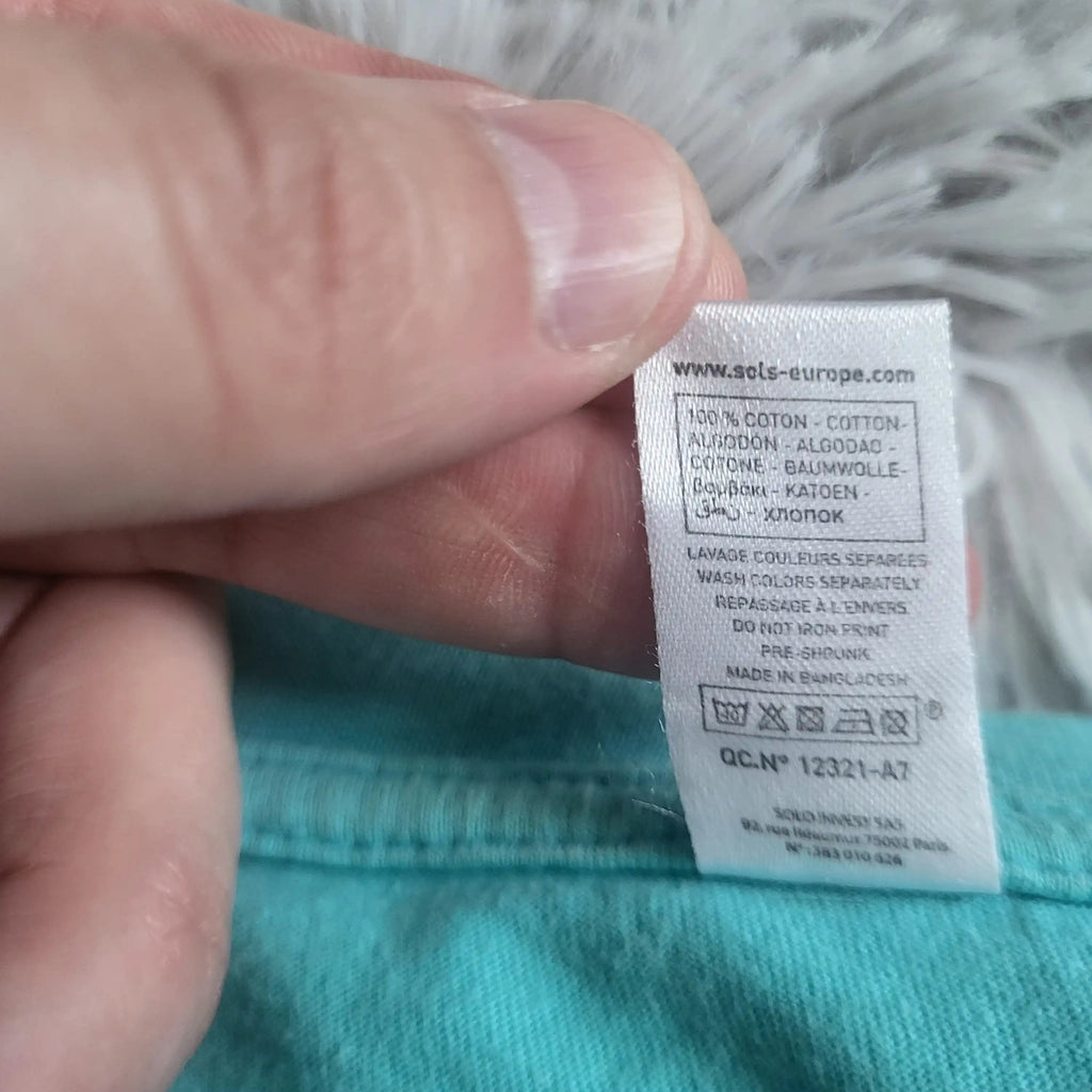 T-shirt SOL'S, bleu turquoise, taille non visible, Fripes Sélect