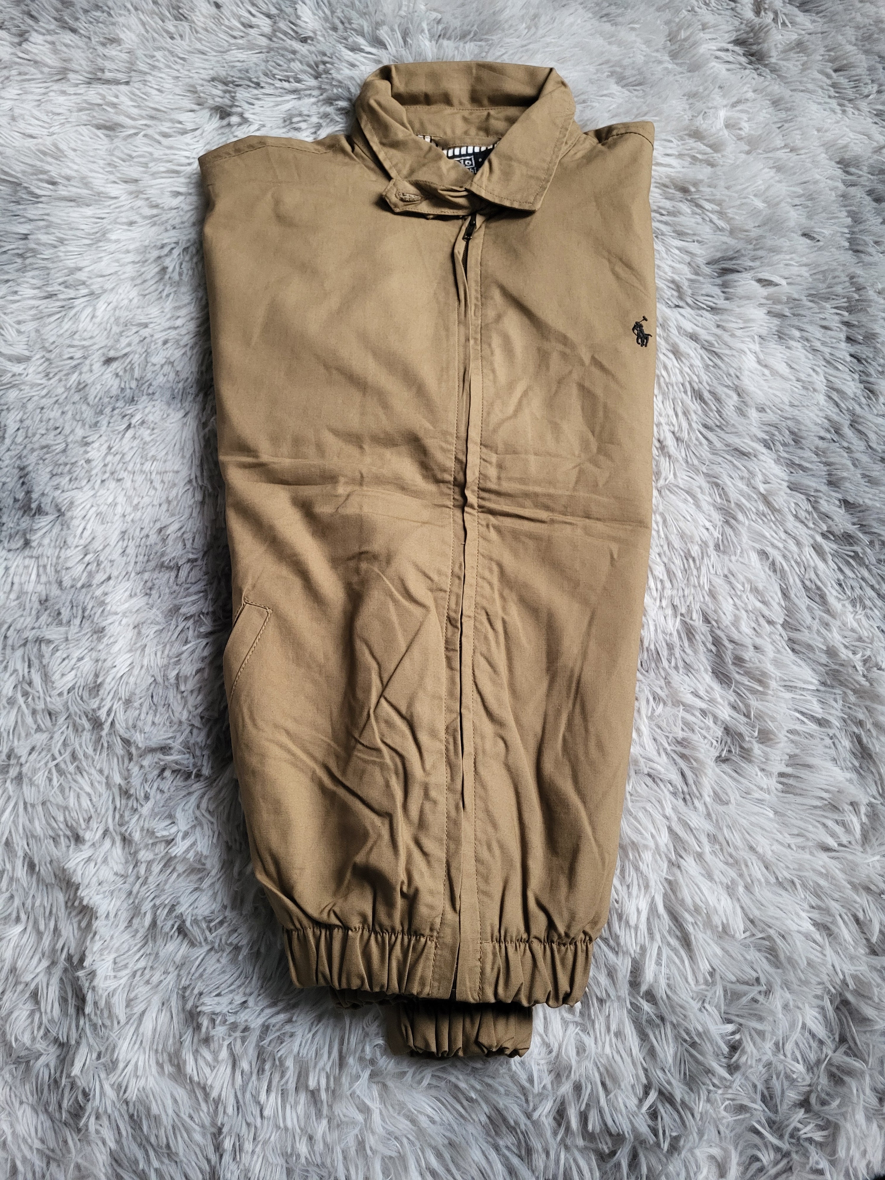 Veste Harrington Polo Ralph Lauren Homme - Beige - Coton Premium - Taille XL - Neuf