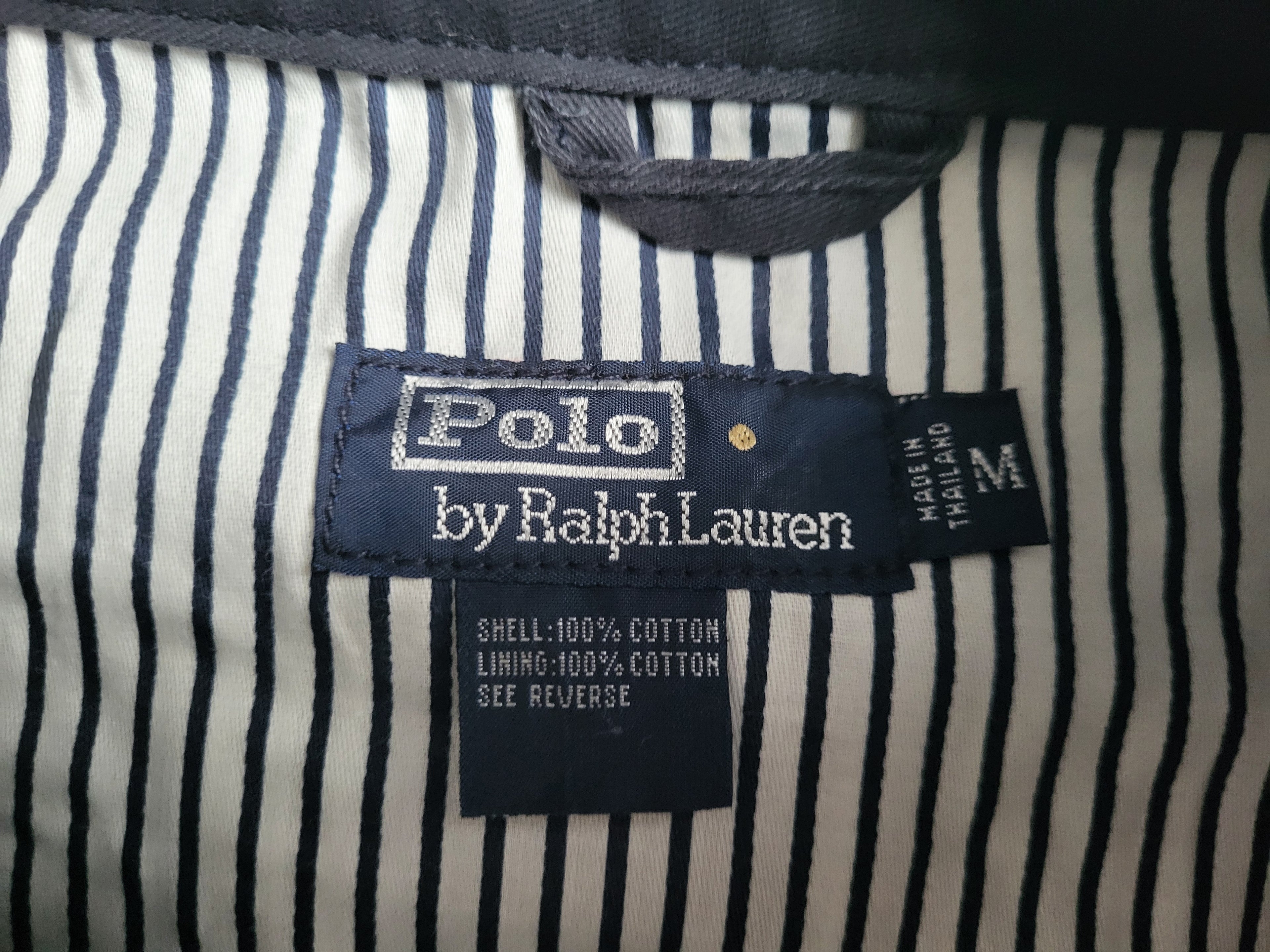 Veste Harrington Polo Ralph Lauren Homme - Bleu - Coton Premium - Taille M - Neuf