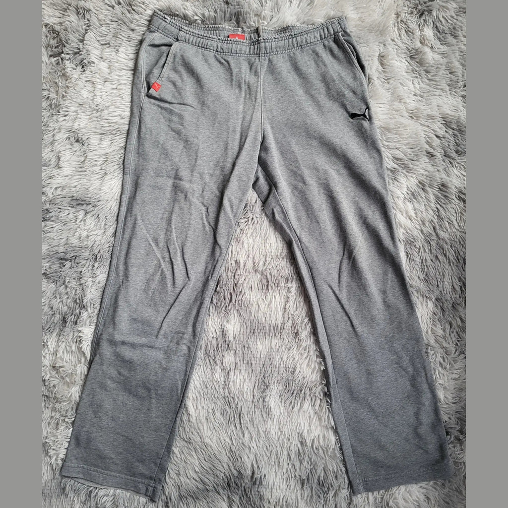 Jogging Puma Essentials Gris Chiné - Coupe Droite - Taille M